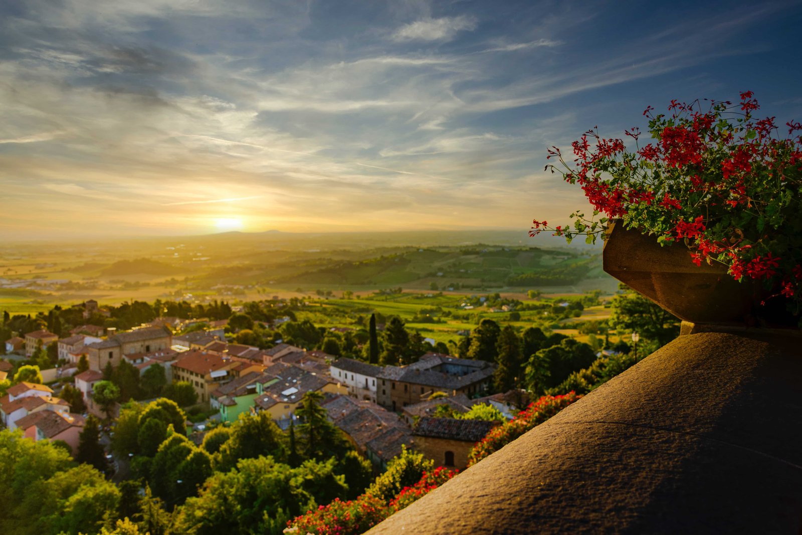 LIST: The 20 Regions and 107 Provinces Italy (2026) 20 Landscape Panorama of Romagna lowlands viewed from Bertinoro terrace