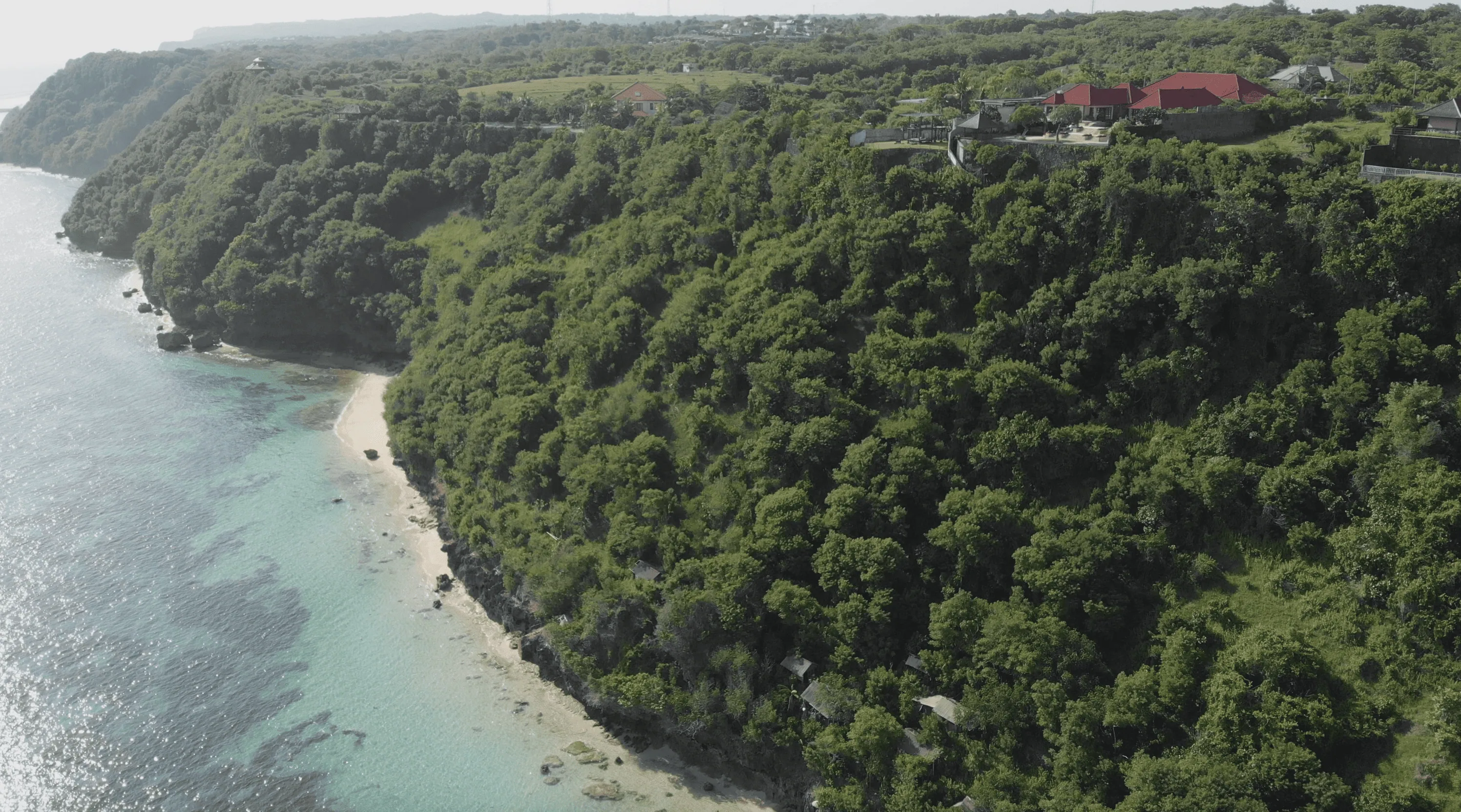 Aerial View of the Hills on Pandawa Beach