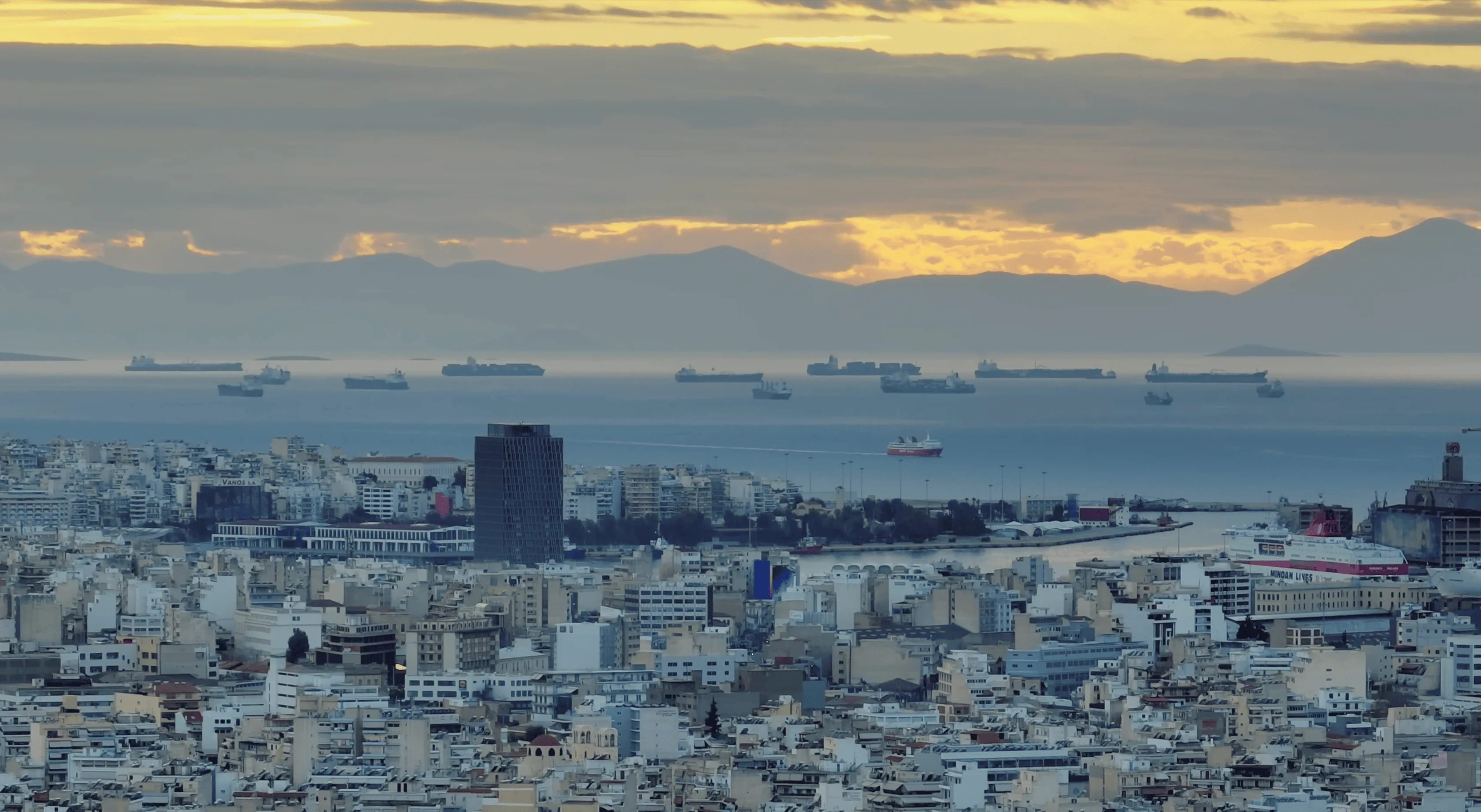 Piraeus harbor in Athens