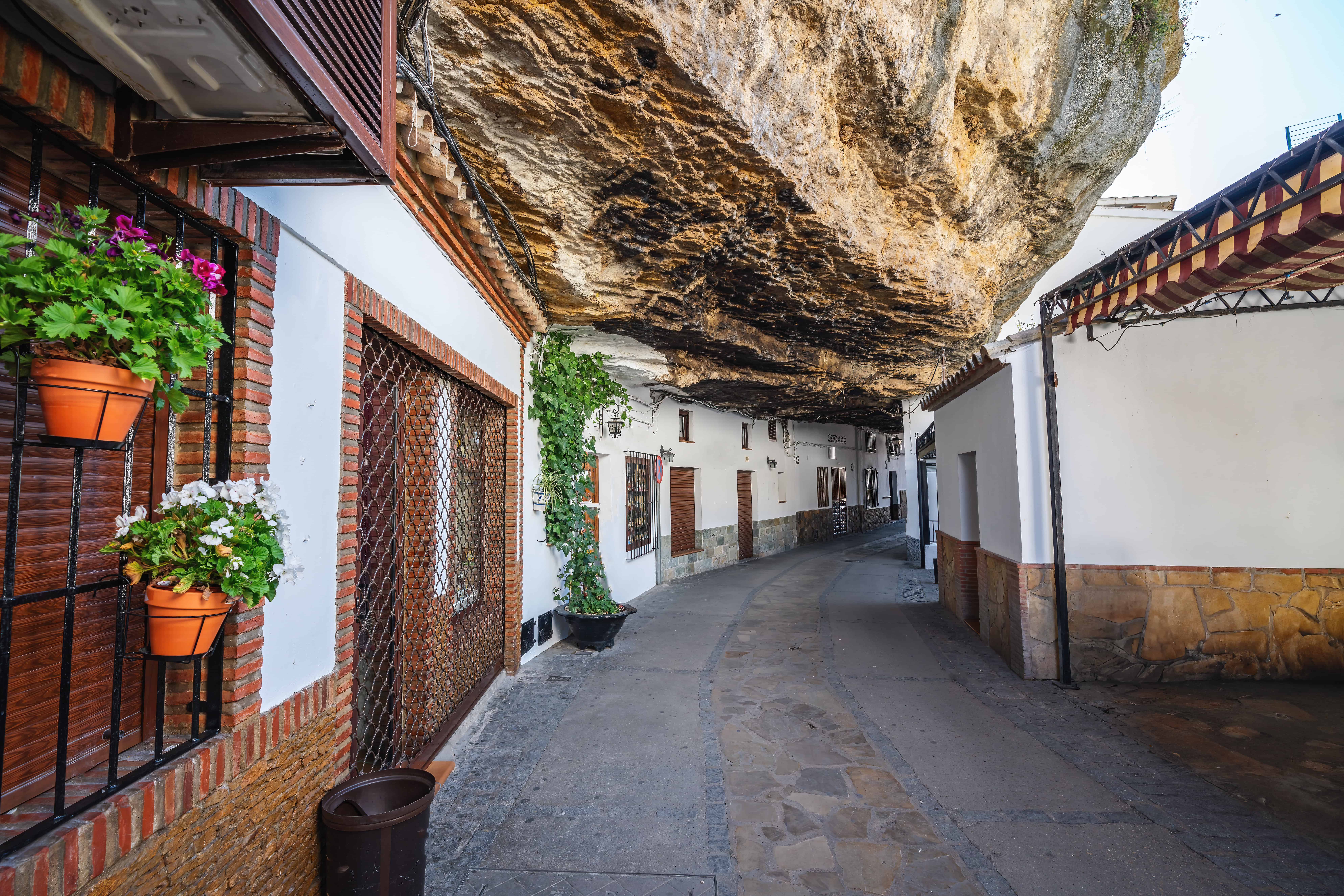Calle Cuevas de la Sombra Street, Setenil de las Bodegas, Andalusia, Spain