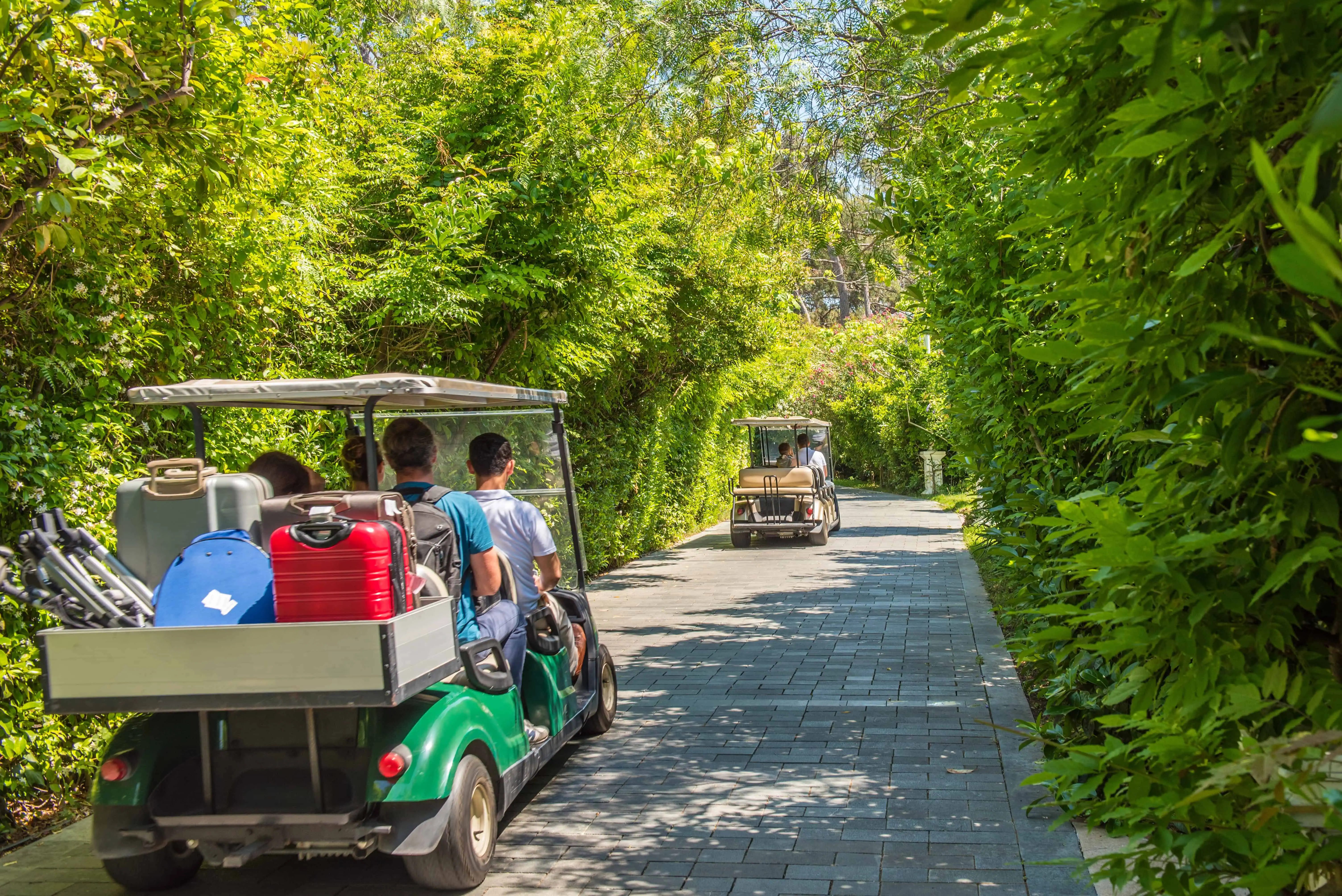 Golf cart in Isla Mujeres
