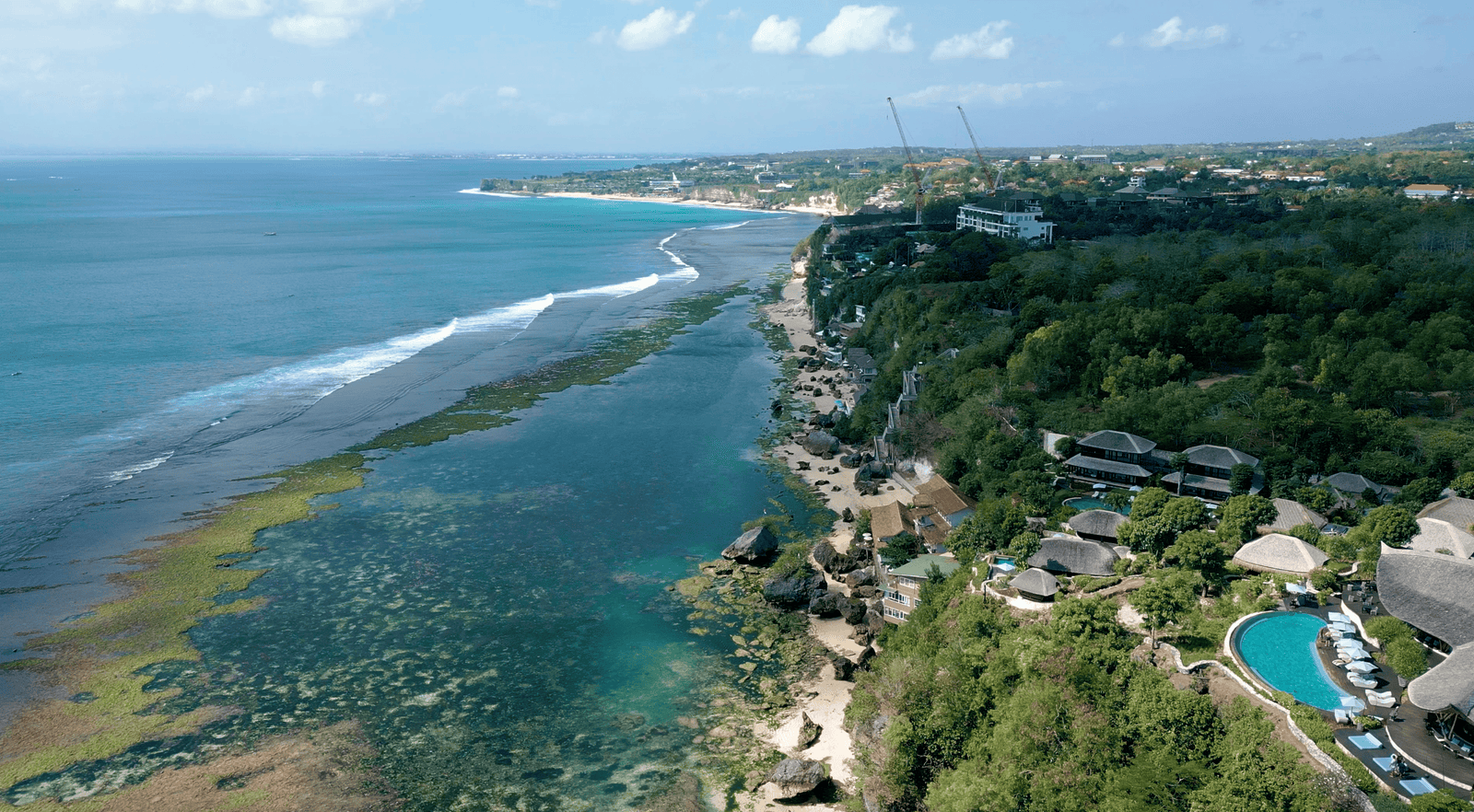 20 Fun Tips to Visit Padang Padang Beach Uluwatu 12 Padang Padang bird eyes view
