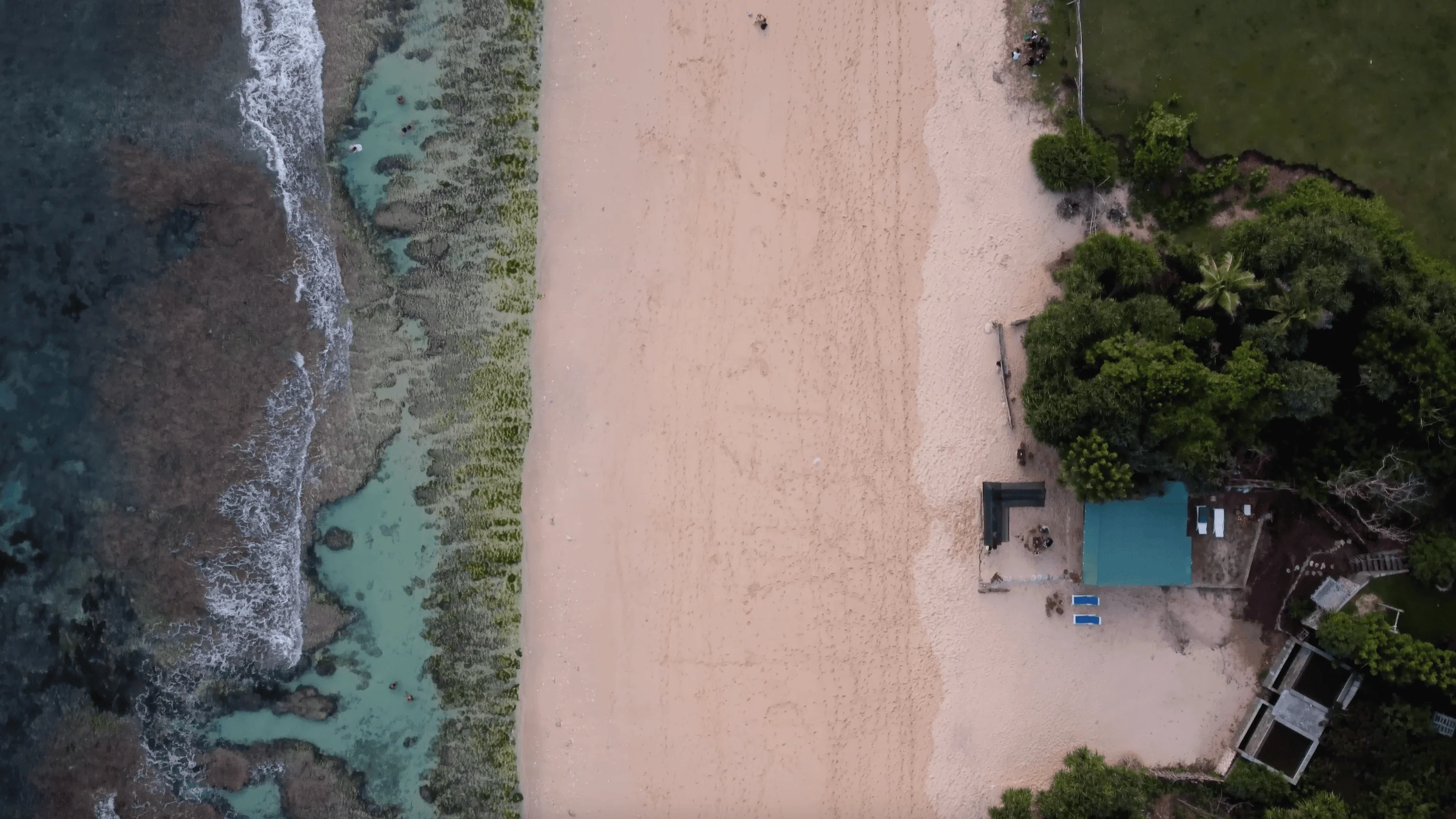 Bird eyes view of Nyang Nyang beach in Bali