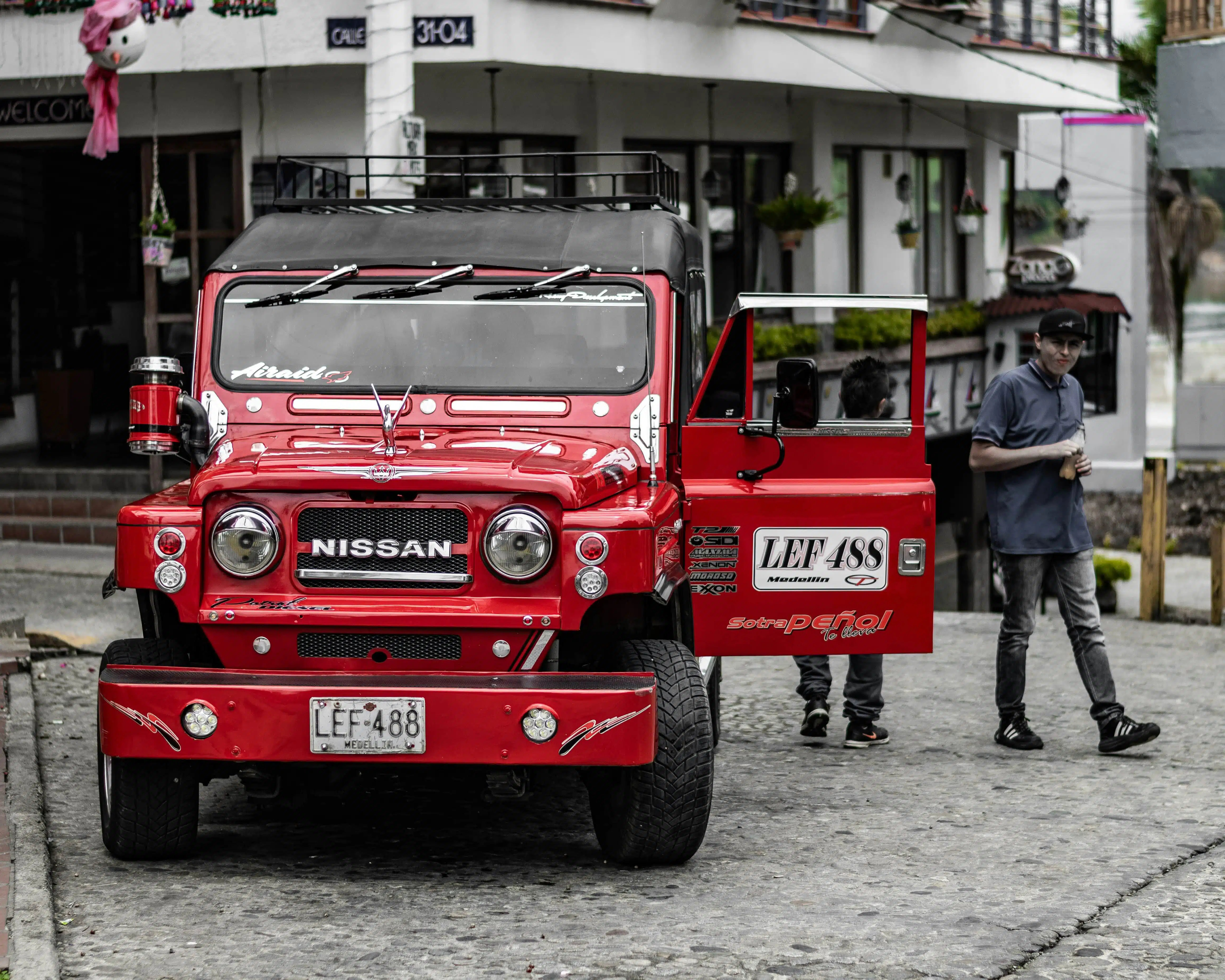 Car in Guatape center