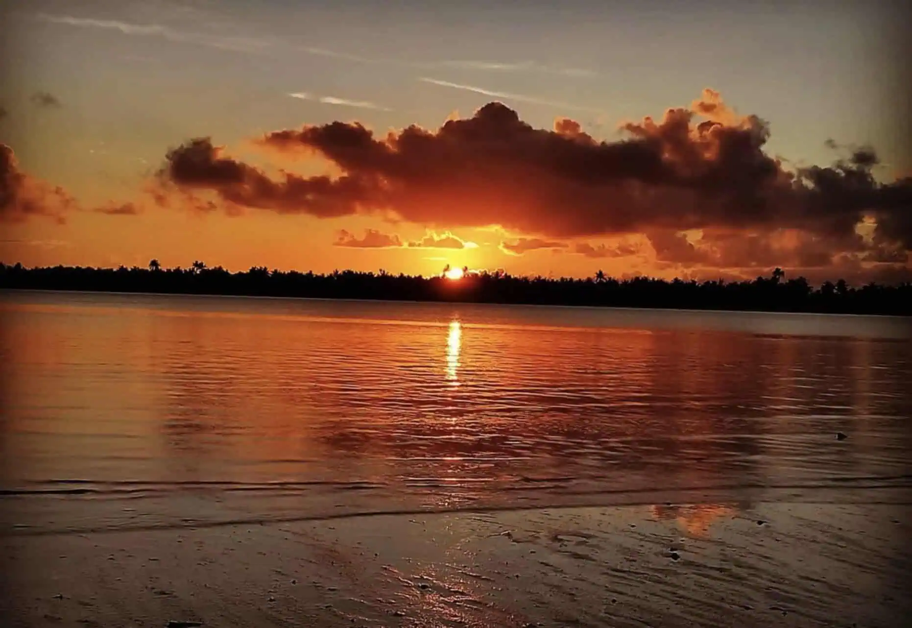 Sunset at Teiera Beach.
