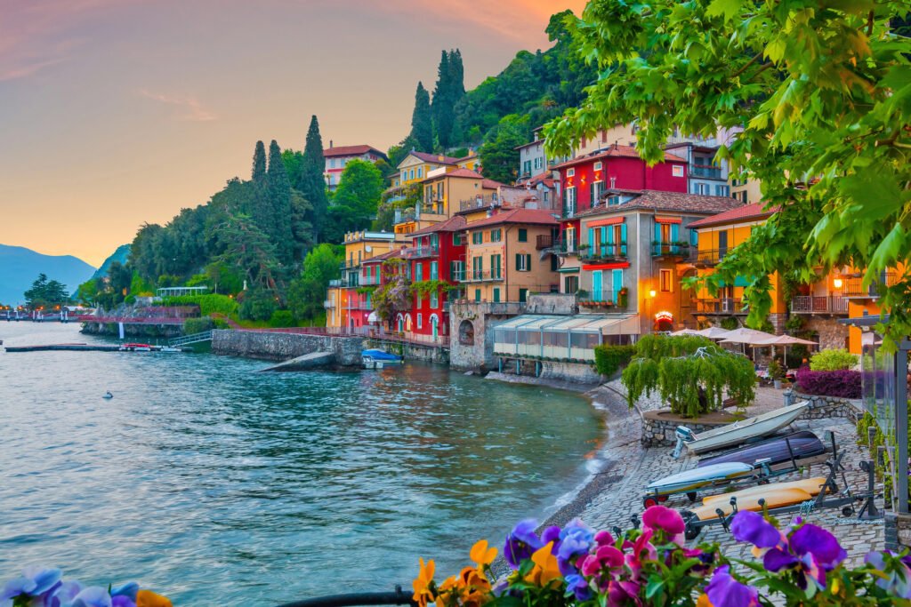 Map of Lake Como (Best Towns, Hotels & How to Plan Your Trip) 8 Varenna by evening