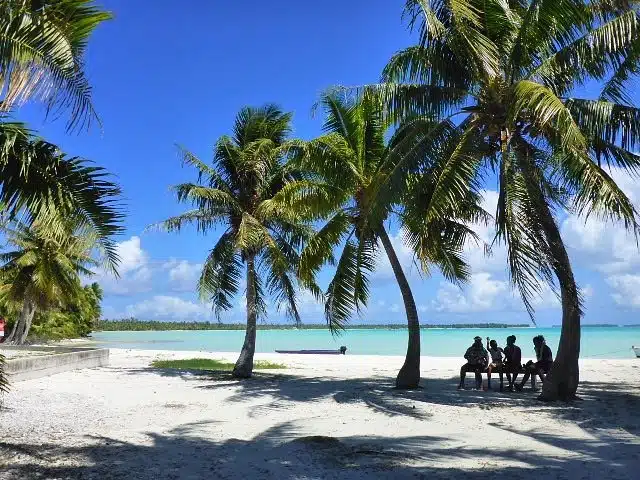 Relaxing at Maupiti Island