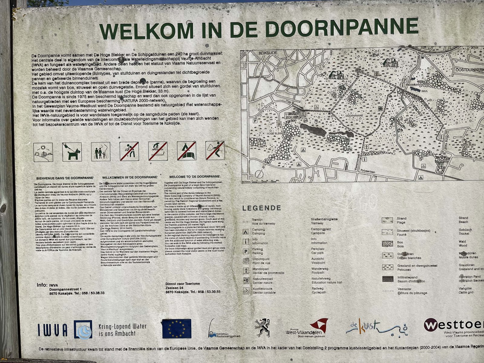 Doornpanne Hoge Blekker: Worth the hike? 12 Doornpanne information panel.