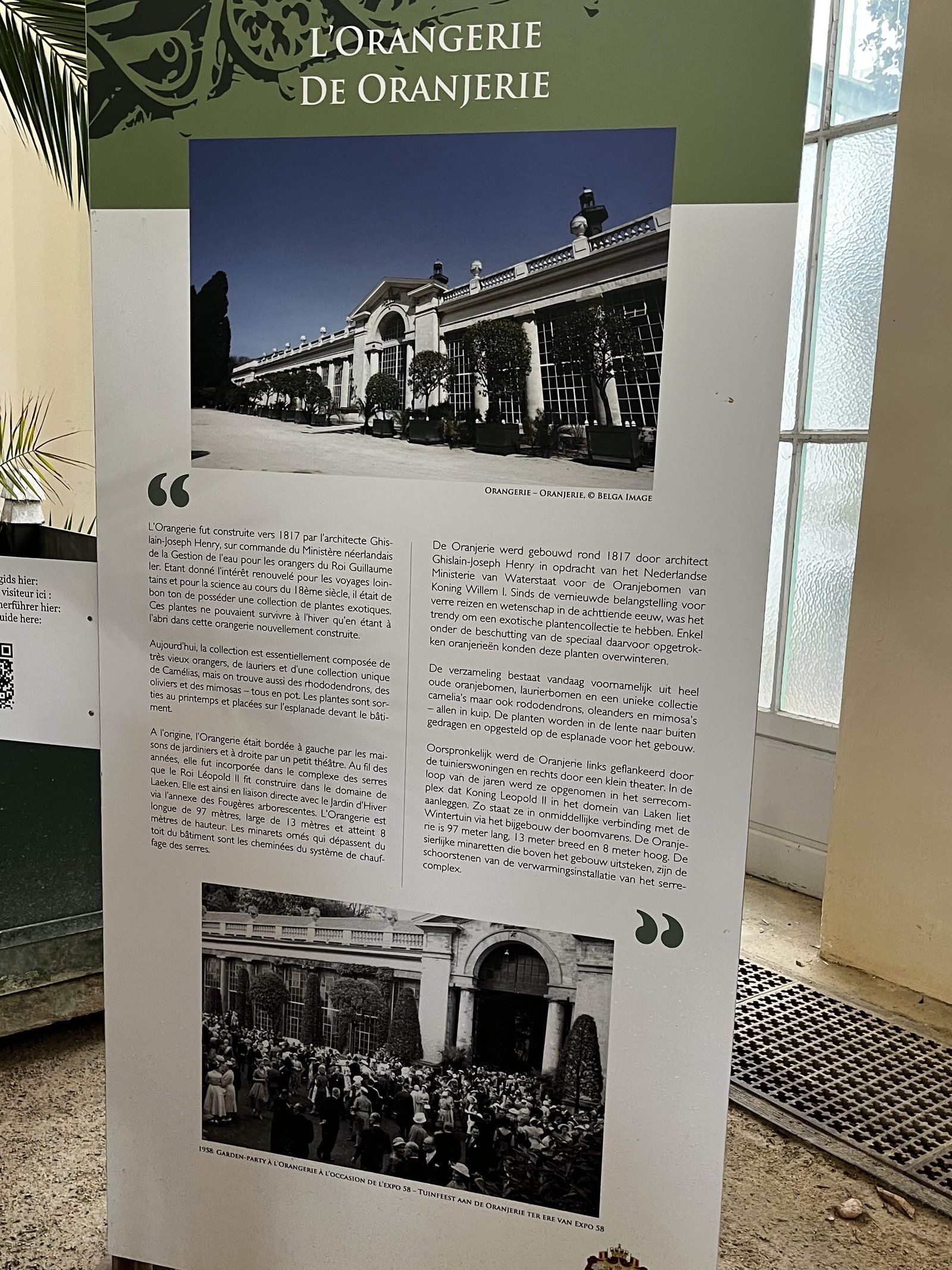 How to Visit the Royal Greenhouses of Laeken in 2026? 9 Information boards along the trail