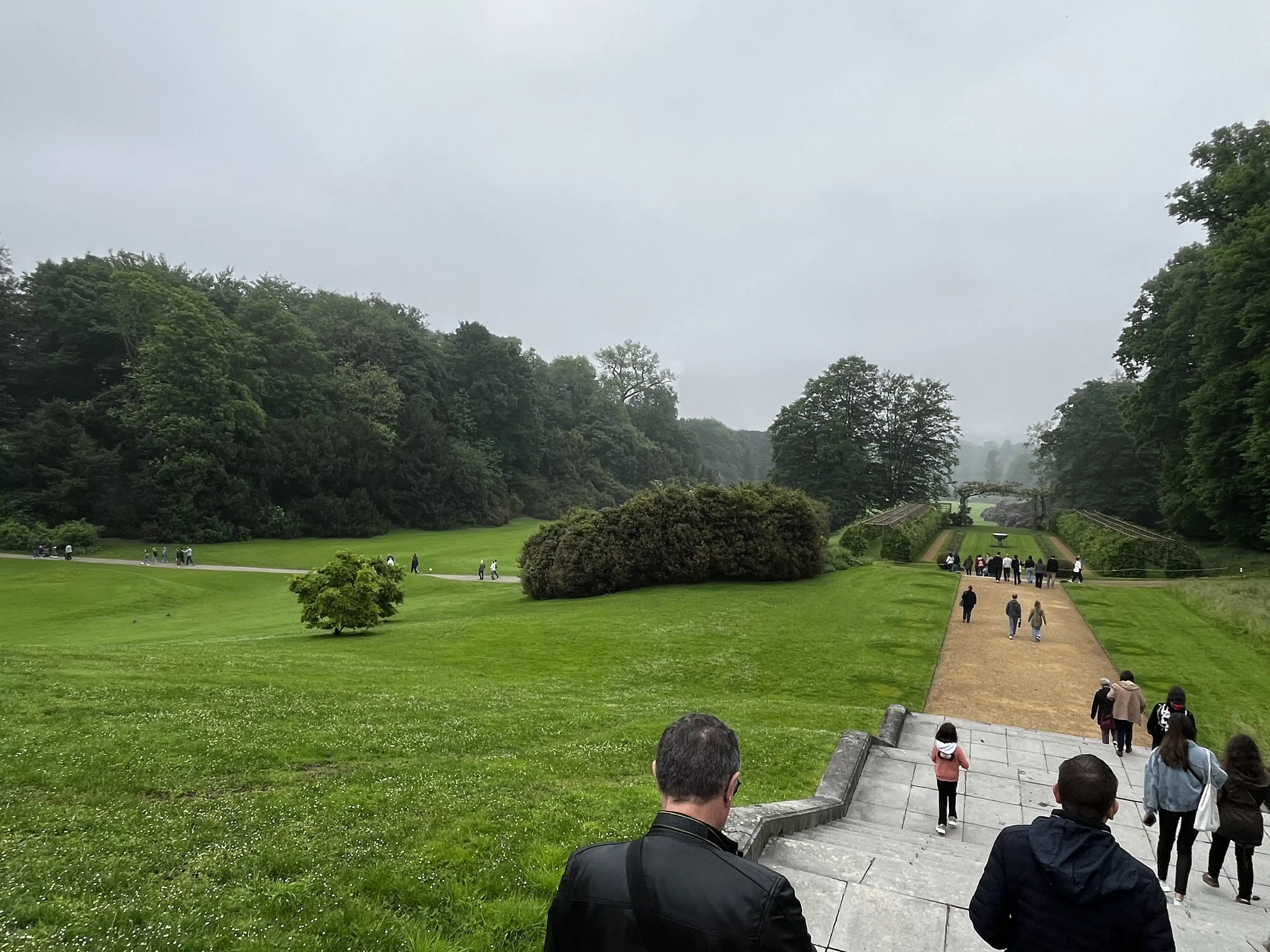 Walking in the gardens