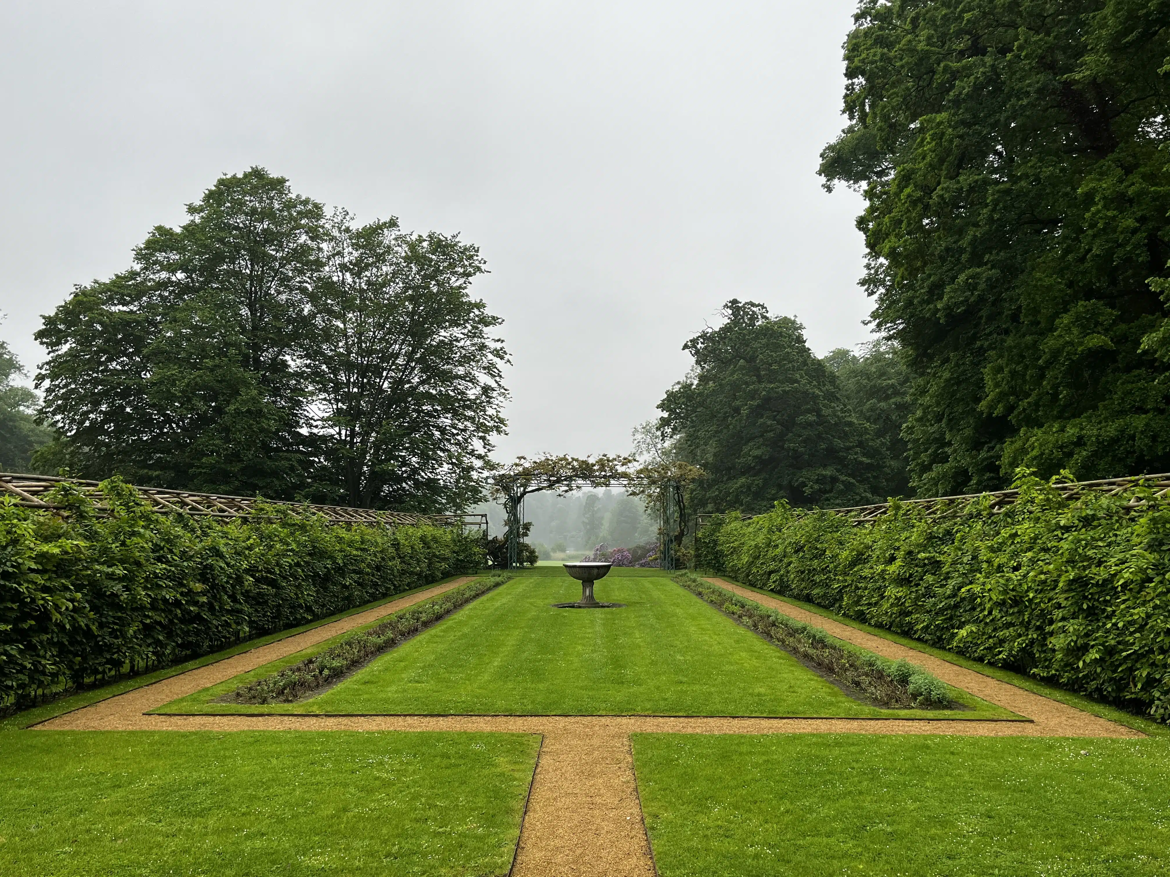 Walking in the garden