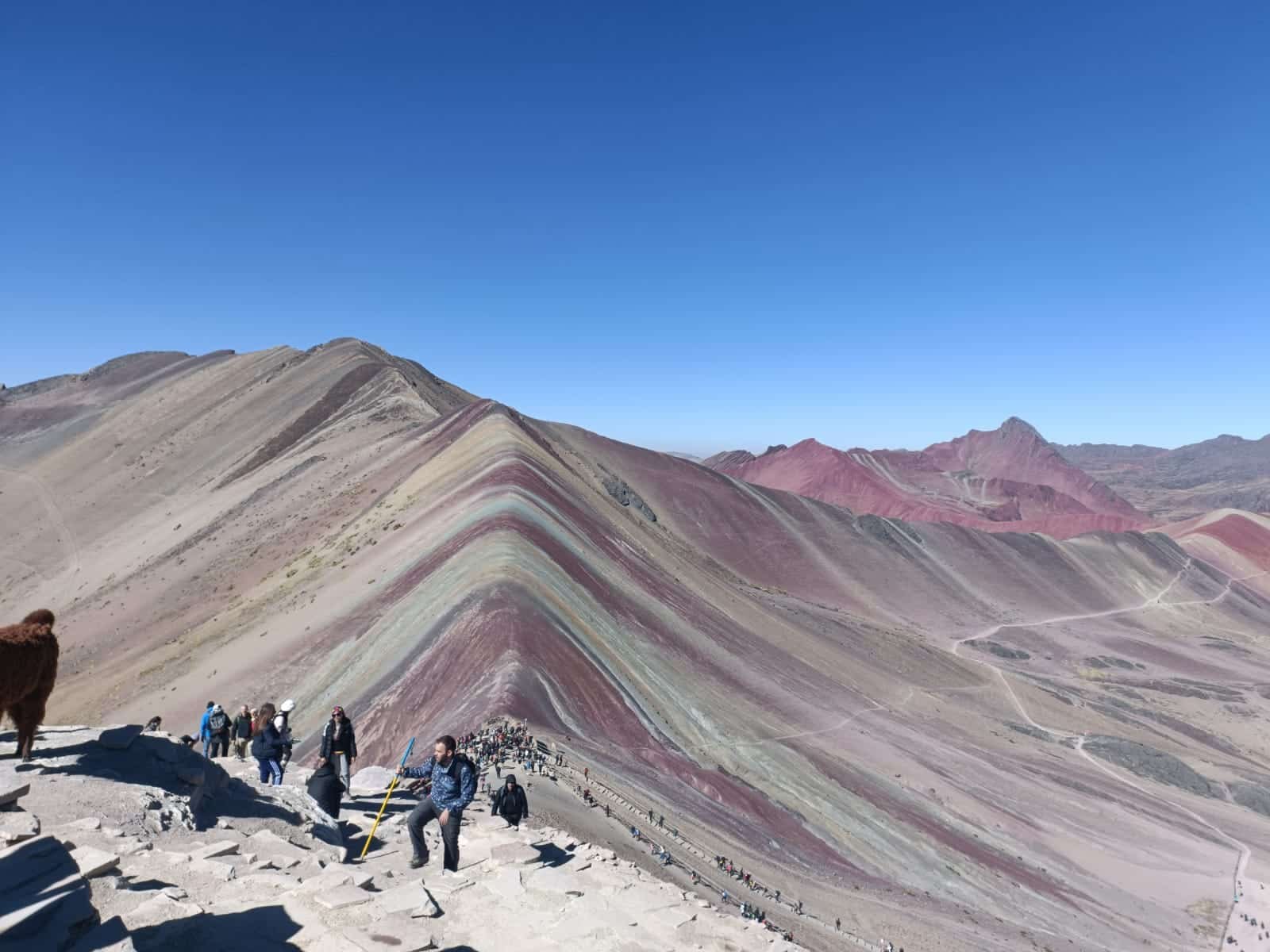WHY Visit Red Valley Peru? 9 Red Valley in the distance