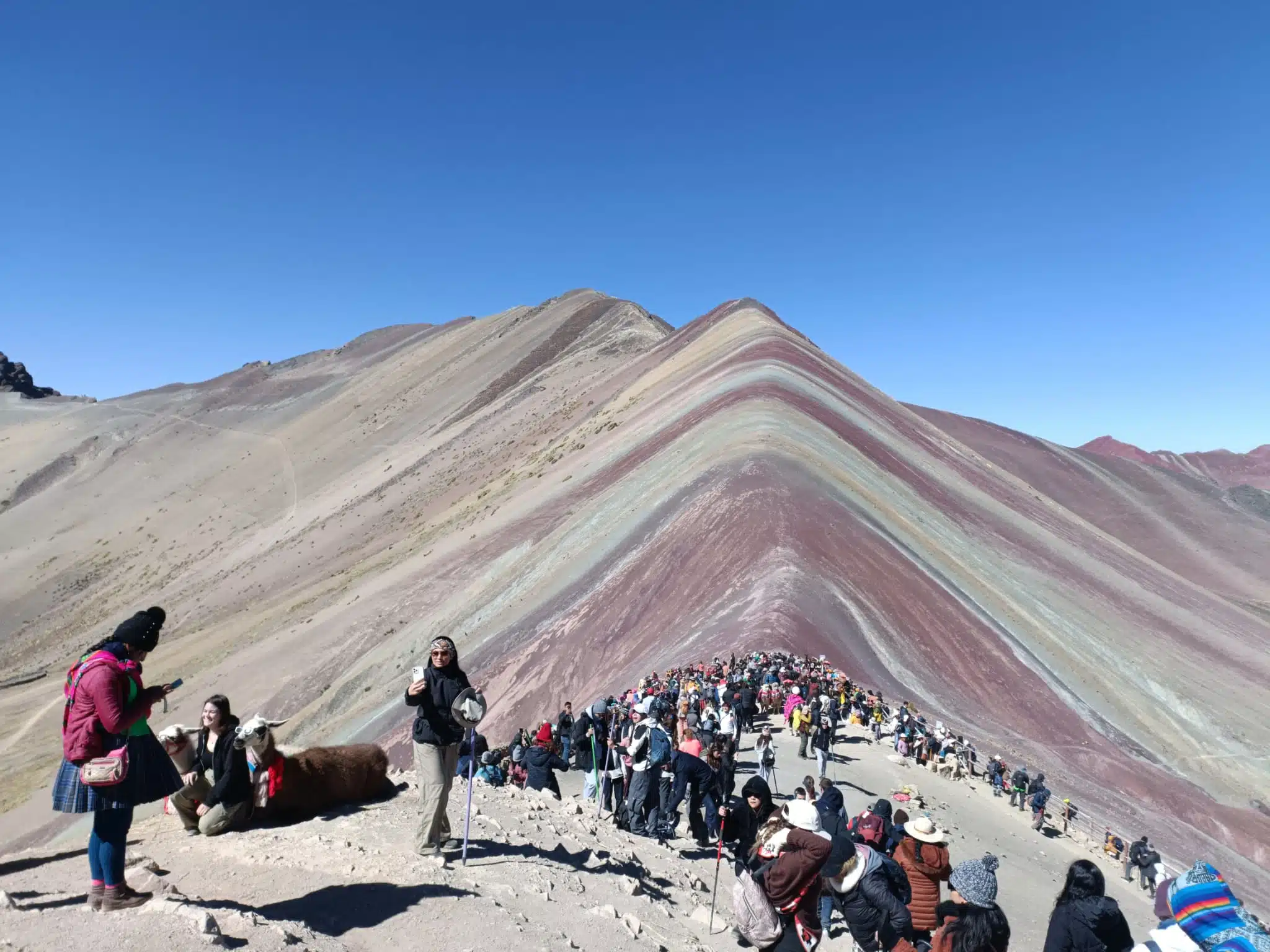 View on the Rainbow Mountain
