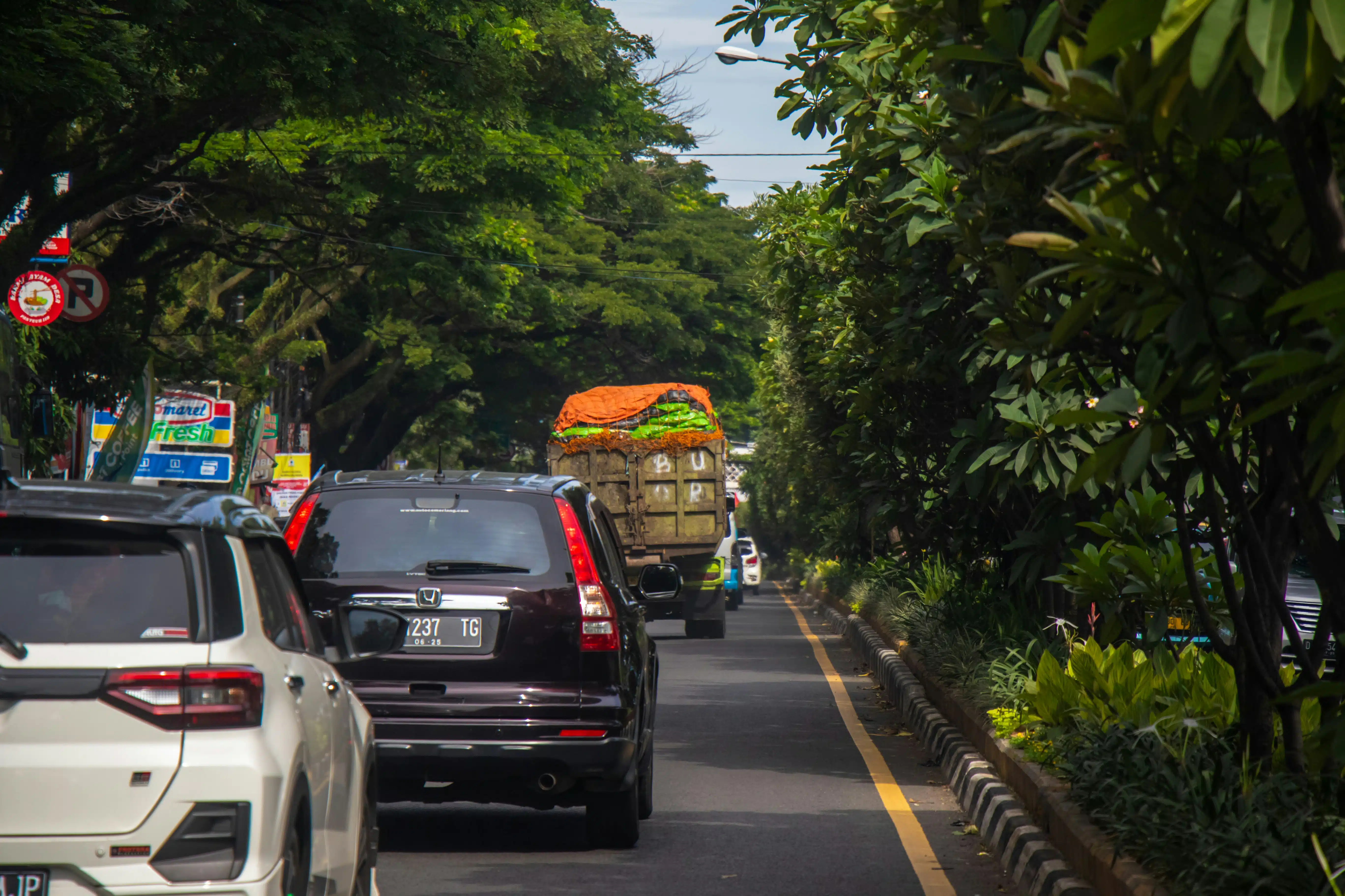 Always in traffic in Bali