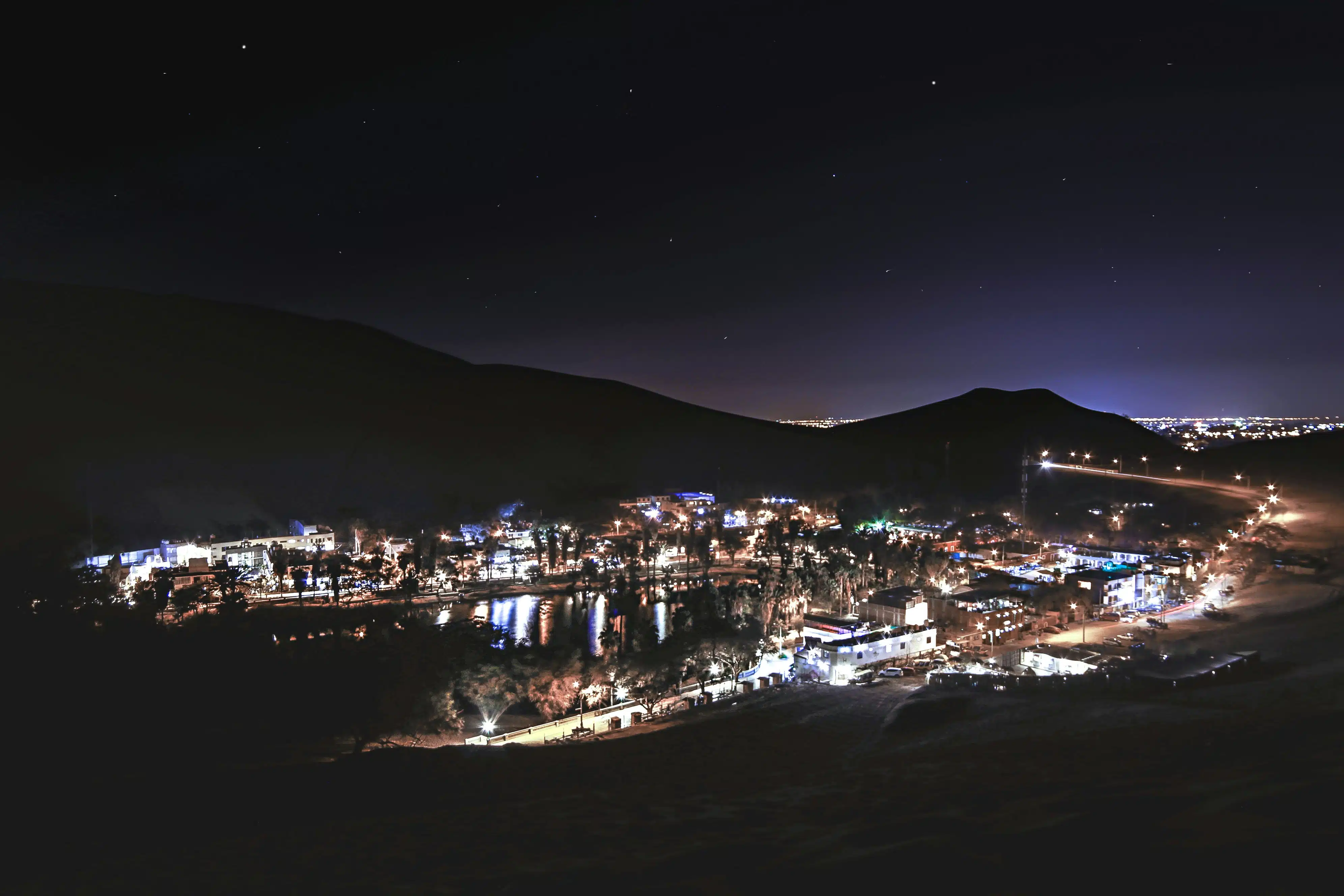 Huacachina by night.
