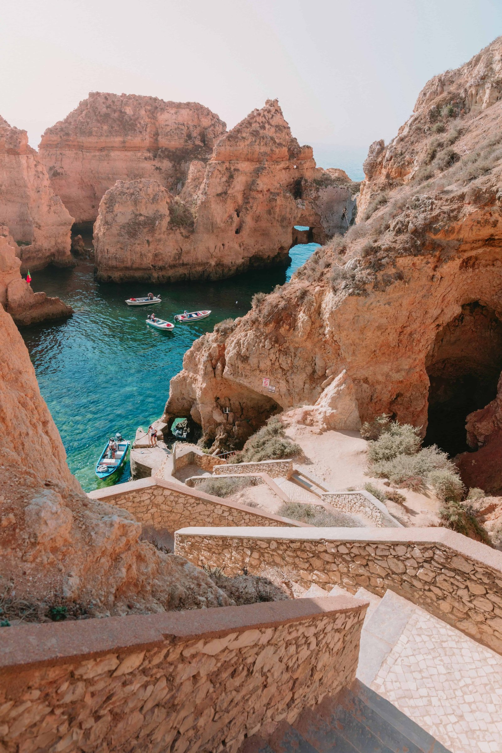Ponta da Piedade: What To See And How To Visit in 2026? 19 Picture of the staircase leading to Ponta da Piedade