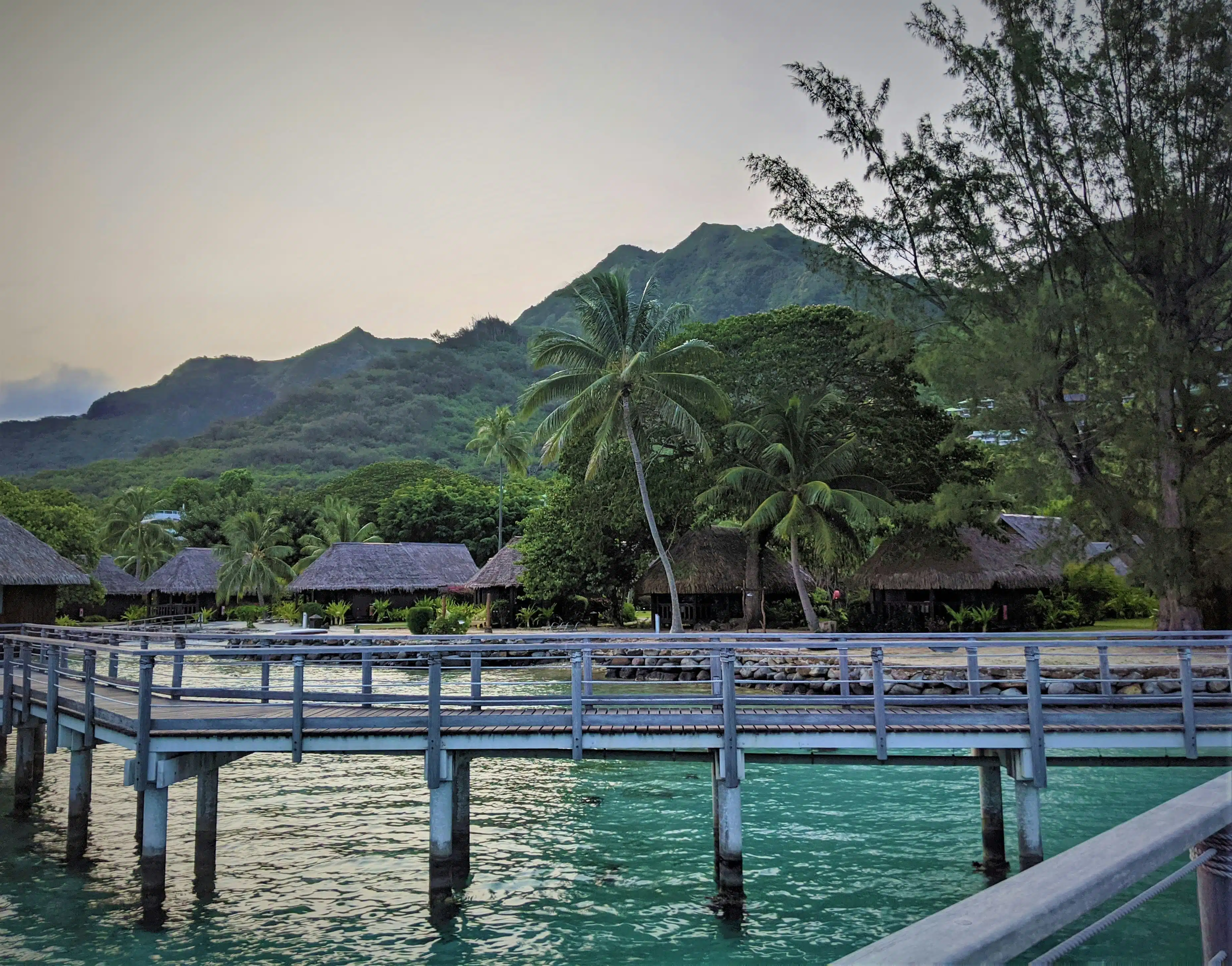 Moorea overwater bungalows