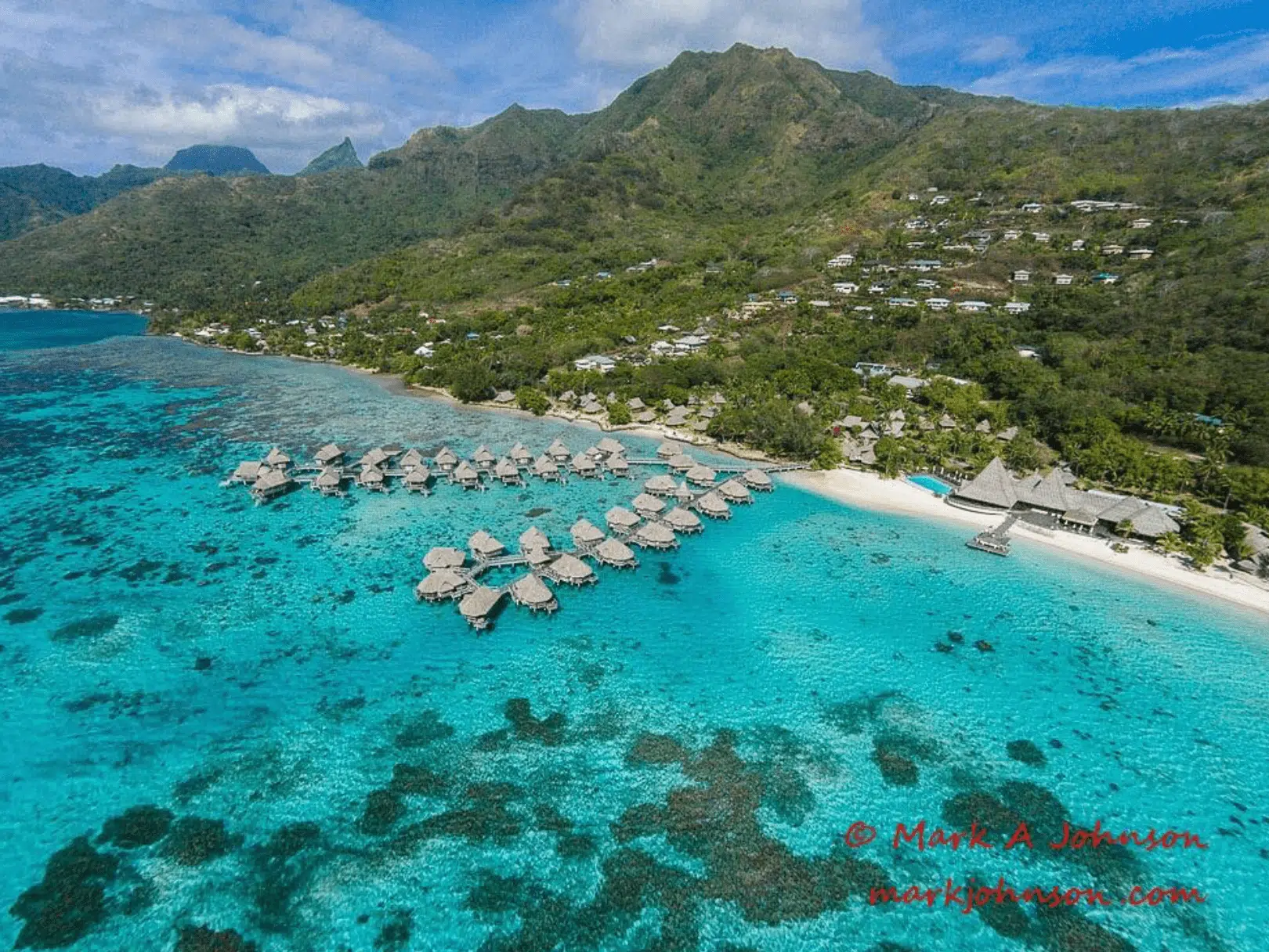 Overview of Temae Beach