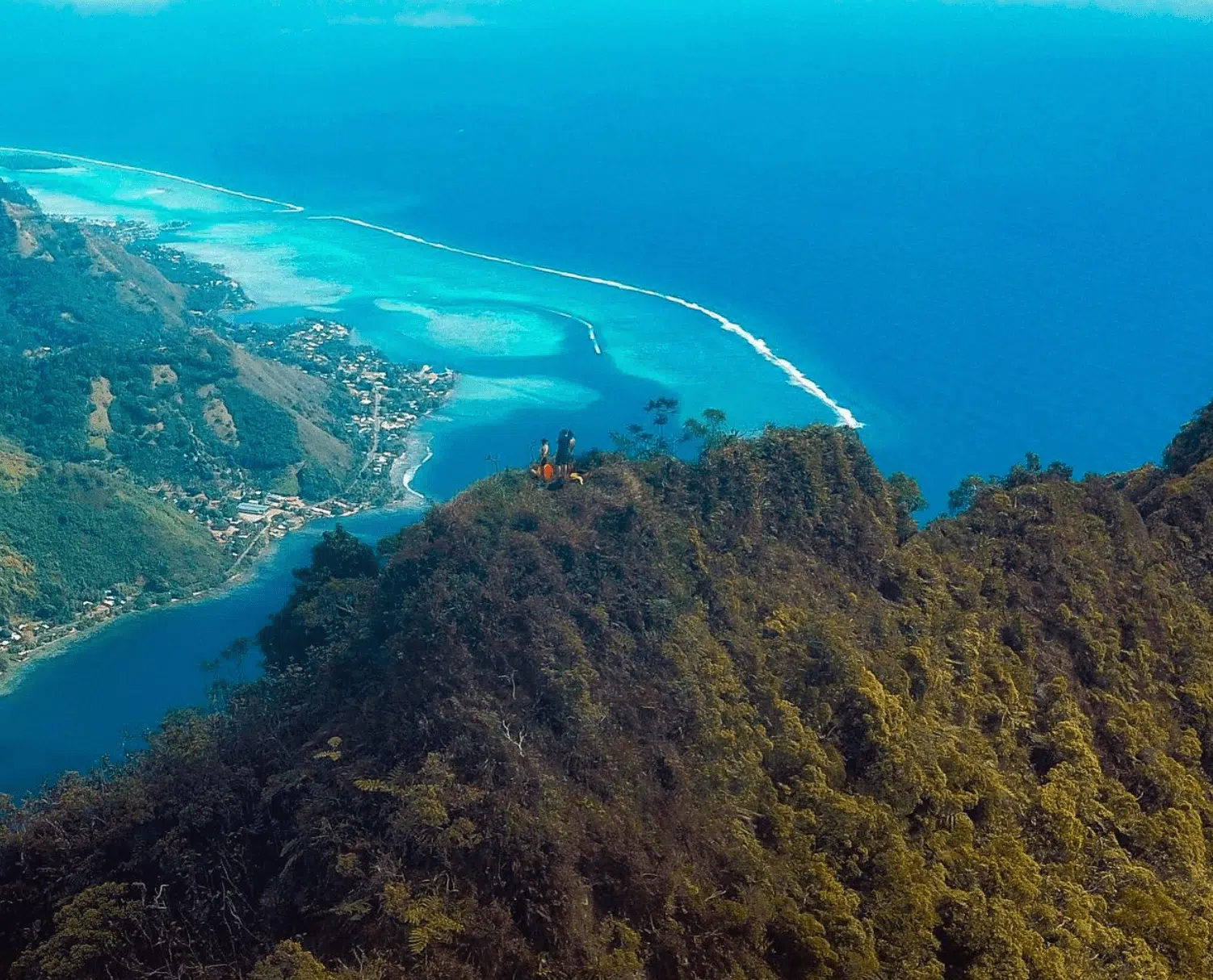 View from on top of Mount Rotui.