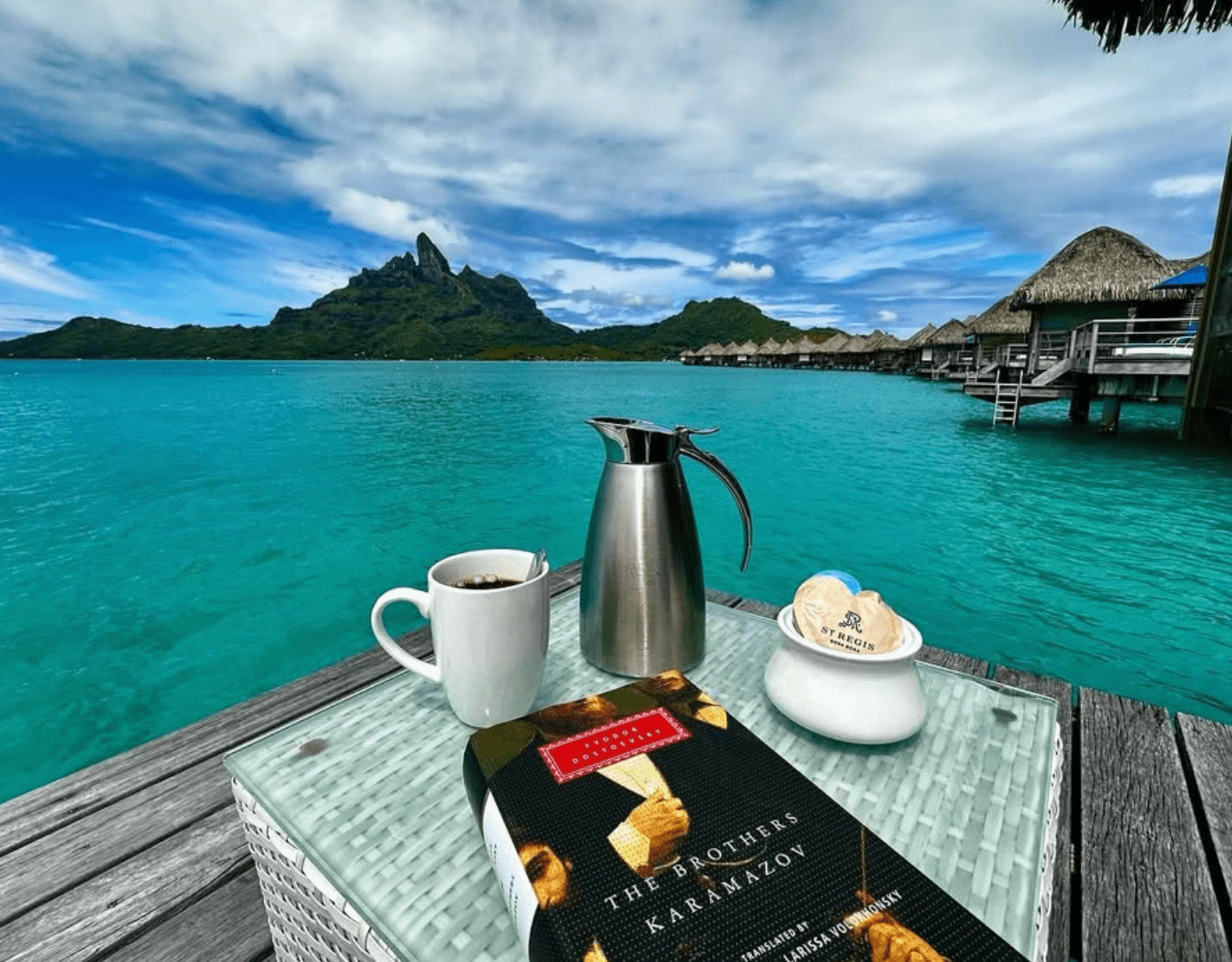 St. Regis Bora Bora Resort Review (2026 Update) 10 View from the deck from the overwater bungalow.