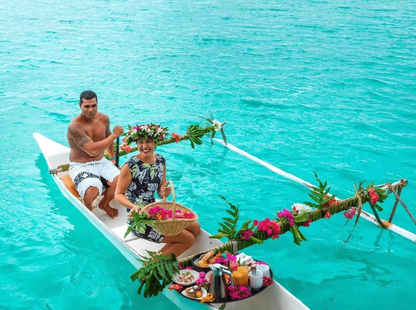 They even bring you breakfast by canoe!