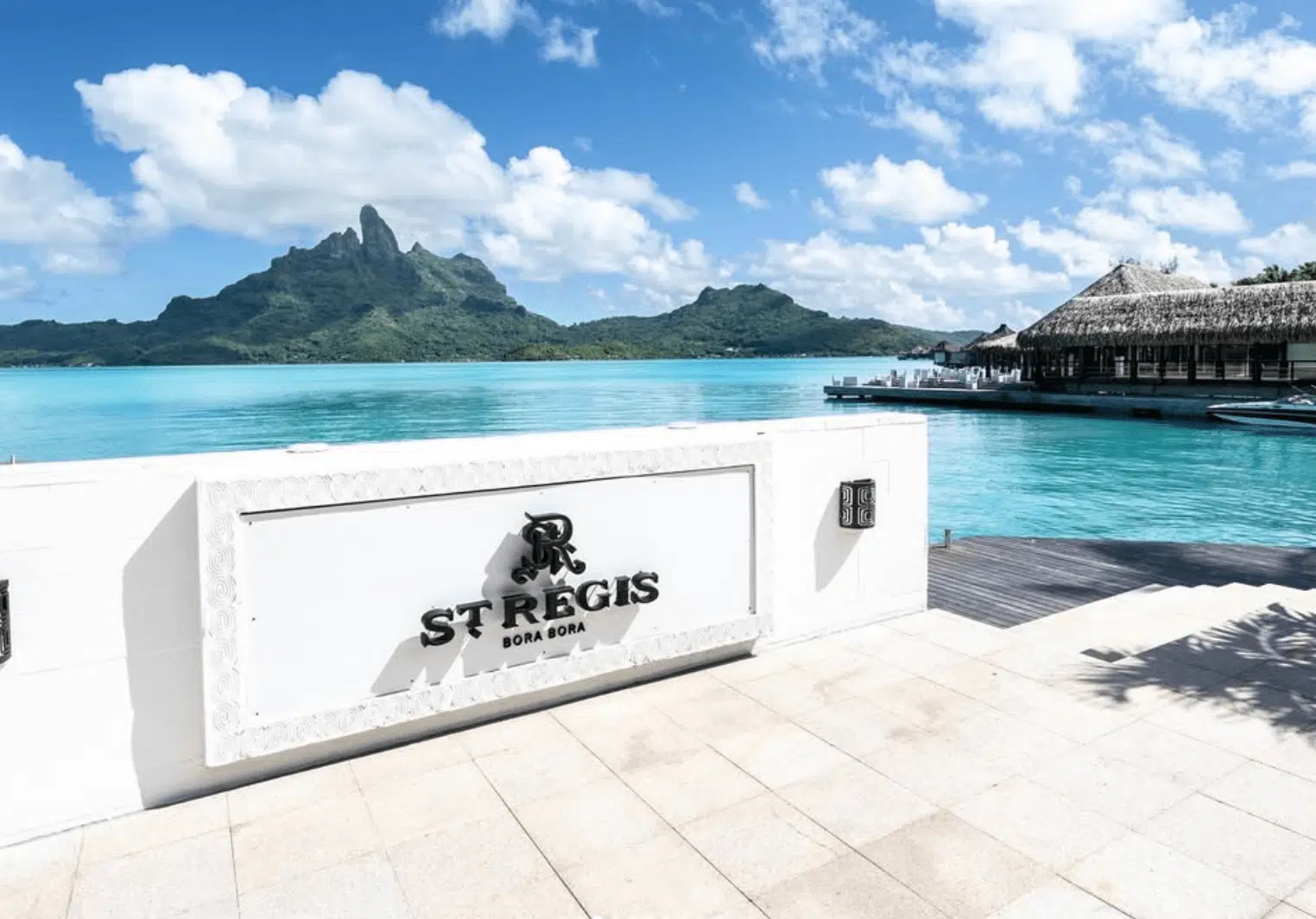 Arriving at St. Regis Bora Bora.