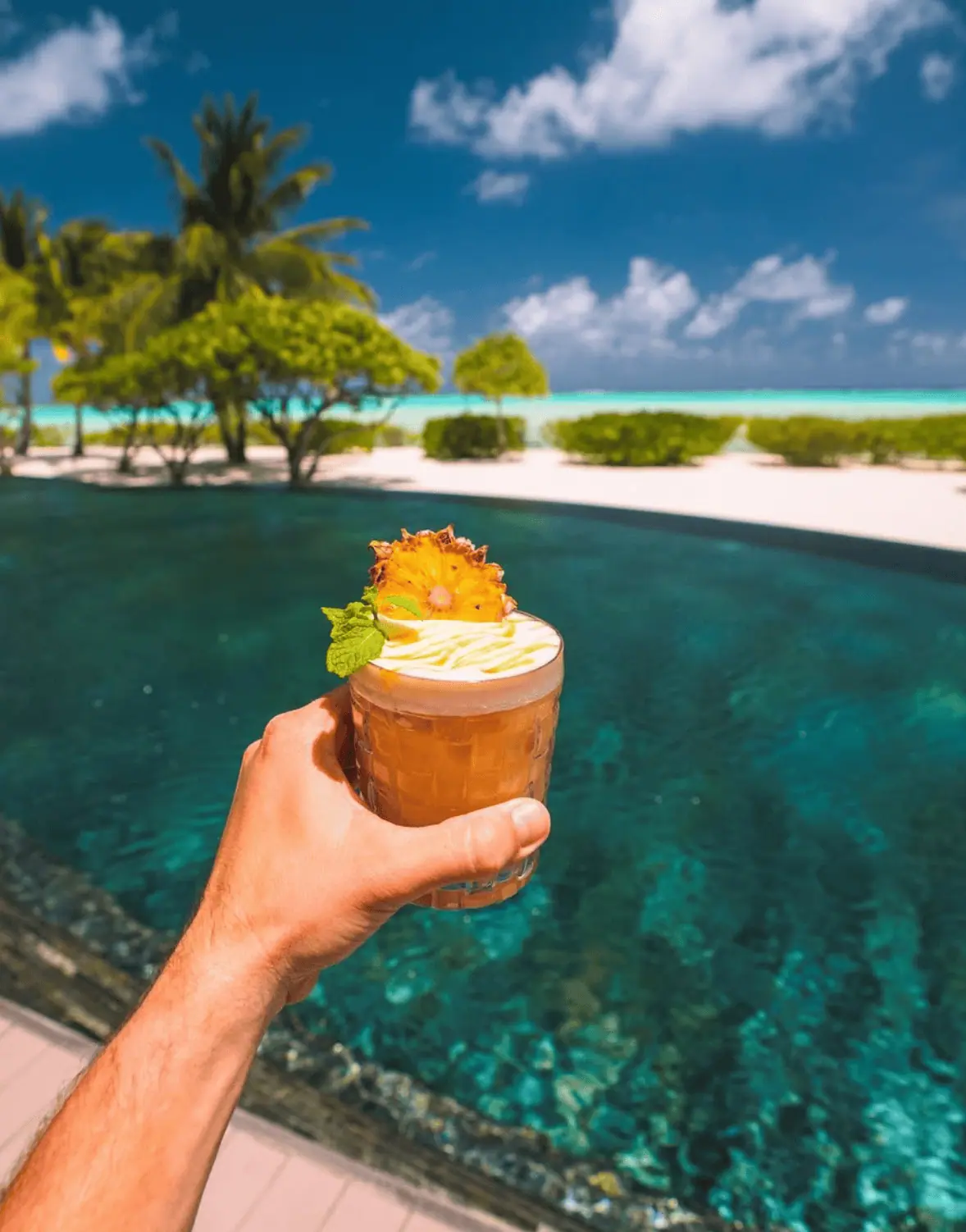Cocktail at Brando Island.