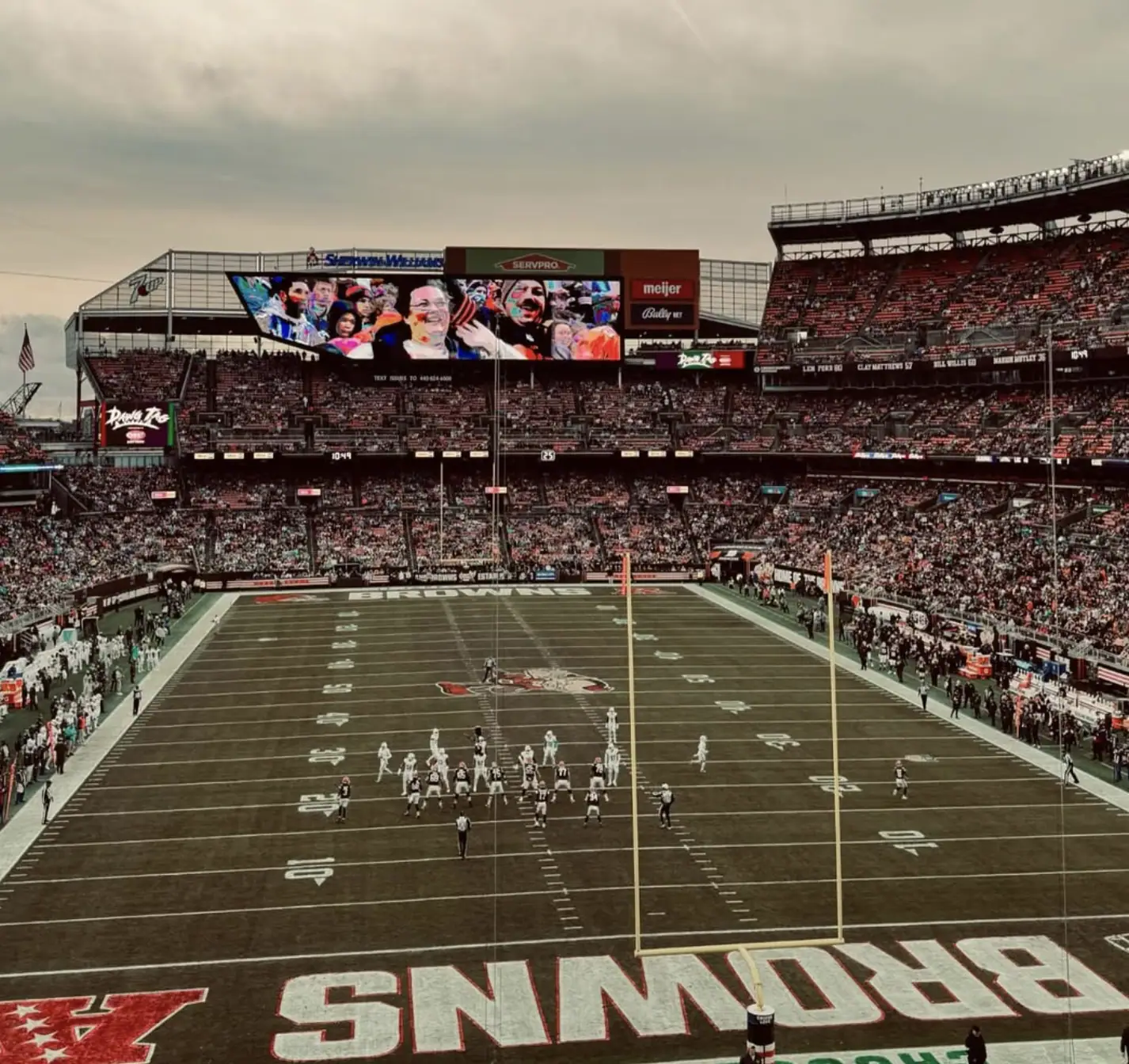 Playfield of the Cleveland Browns.
