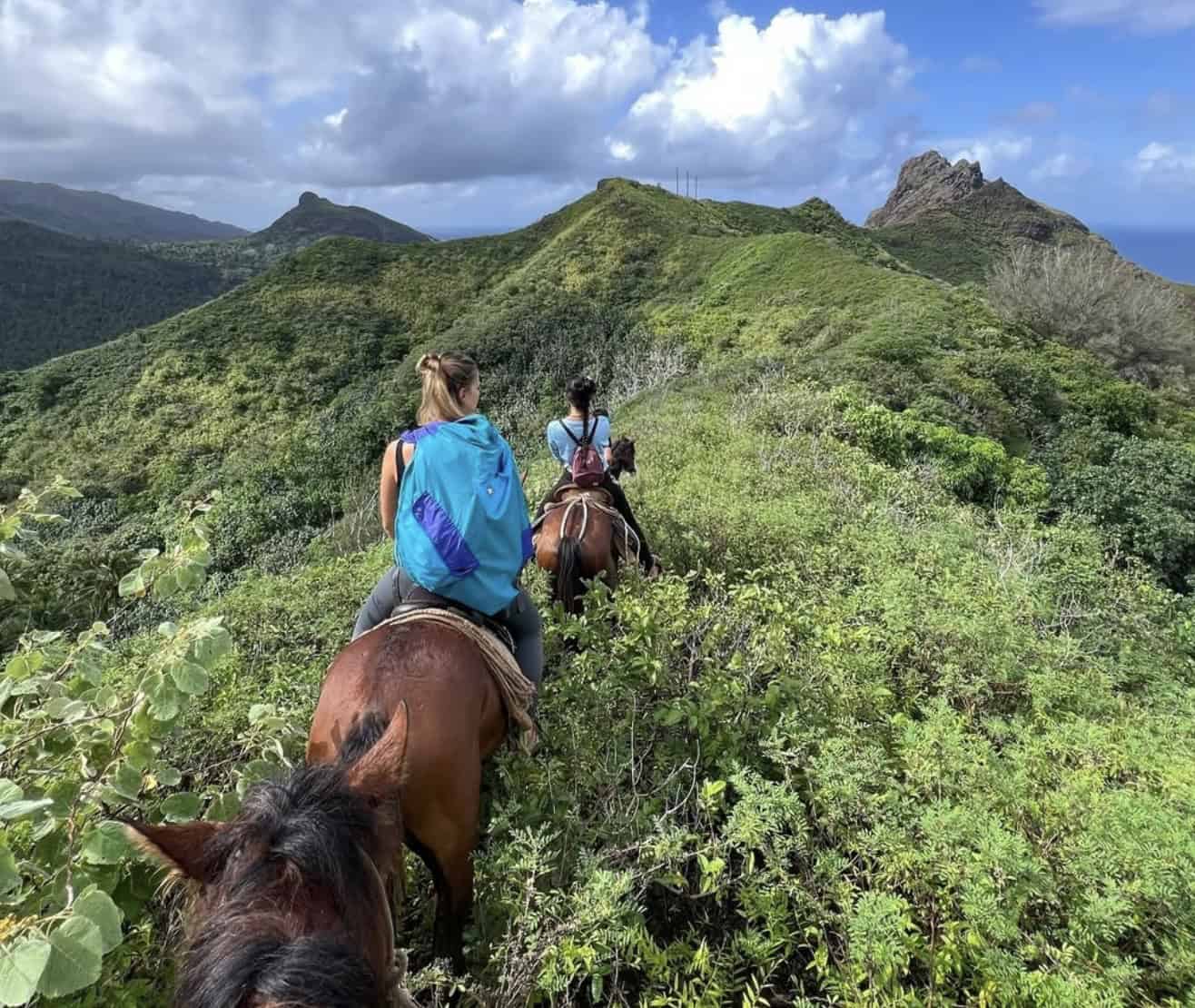Ua Huke horseback through the jungle
