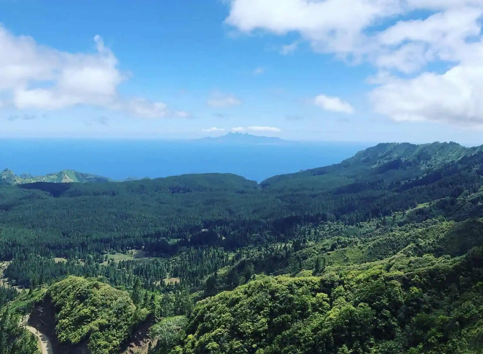 Overview of Ua Huka island.