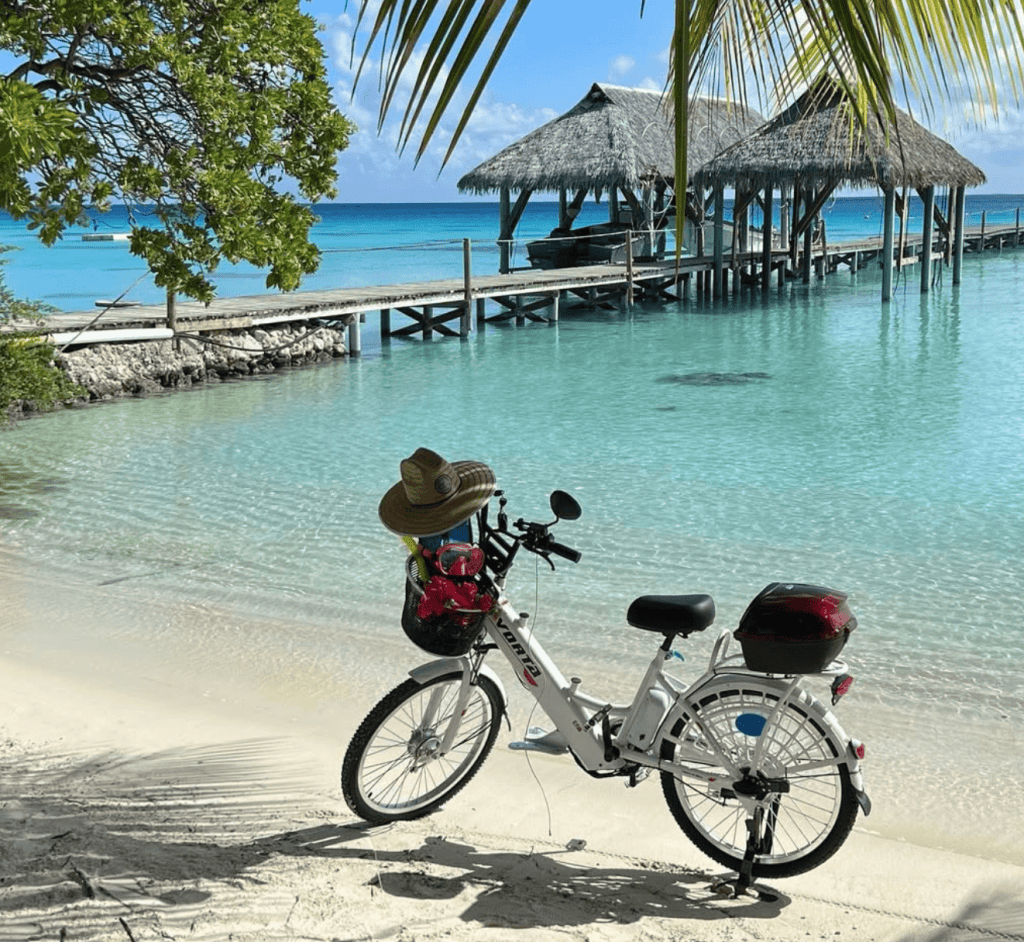 e-Bike in Fakarava for exploring.