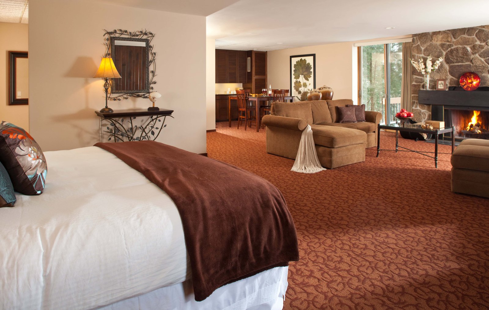 A room at the Inn at Honey Run in Ohio