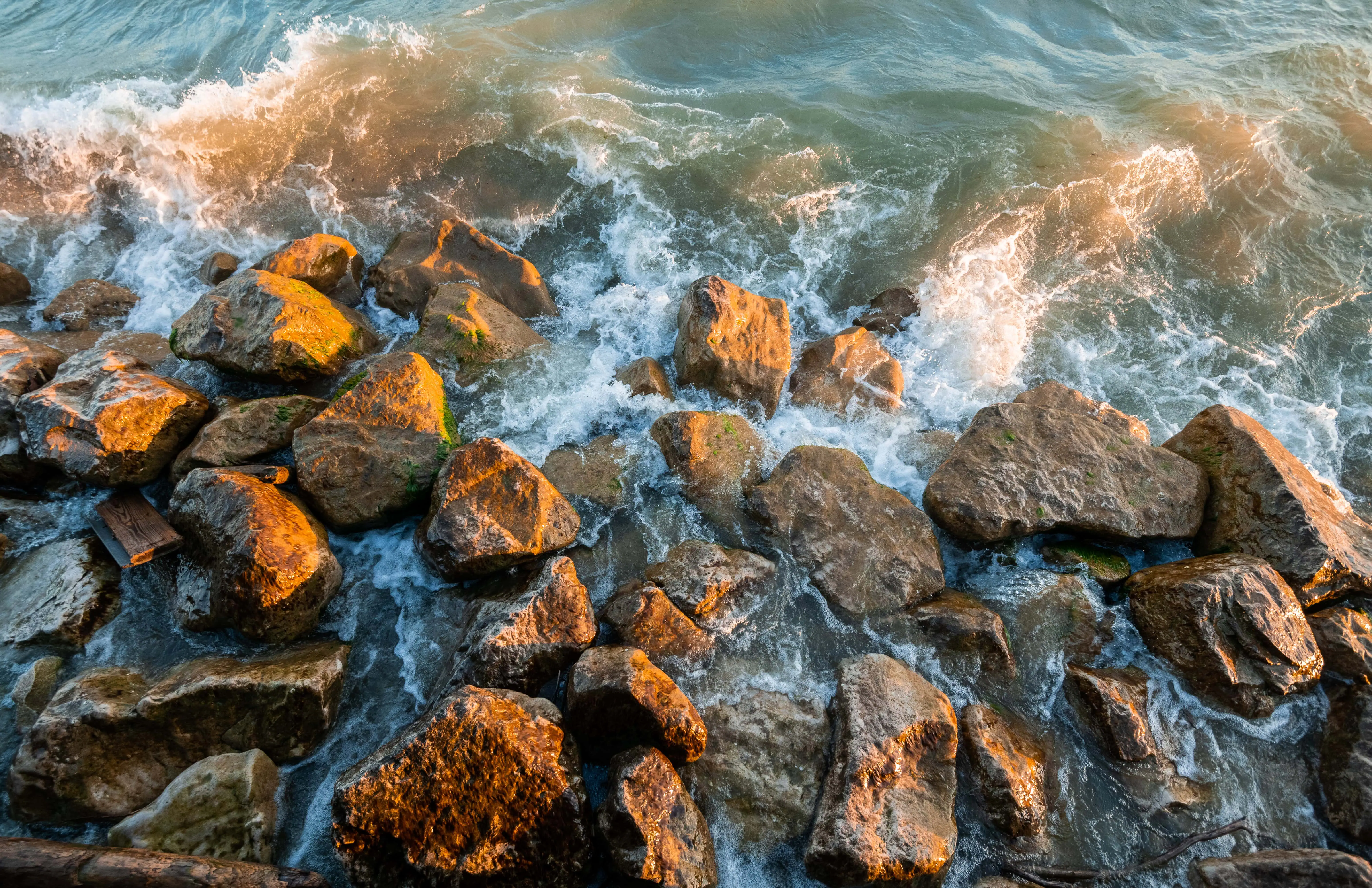 rocky shores of Catawba Island