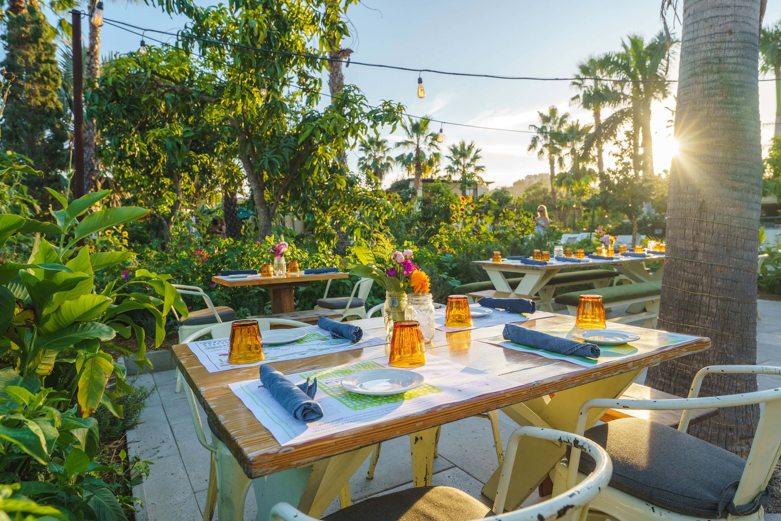 21 Best Places To Visit In Mexico for Couples in 2026! 32 Table from Flora Farms at sunset