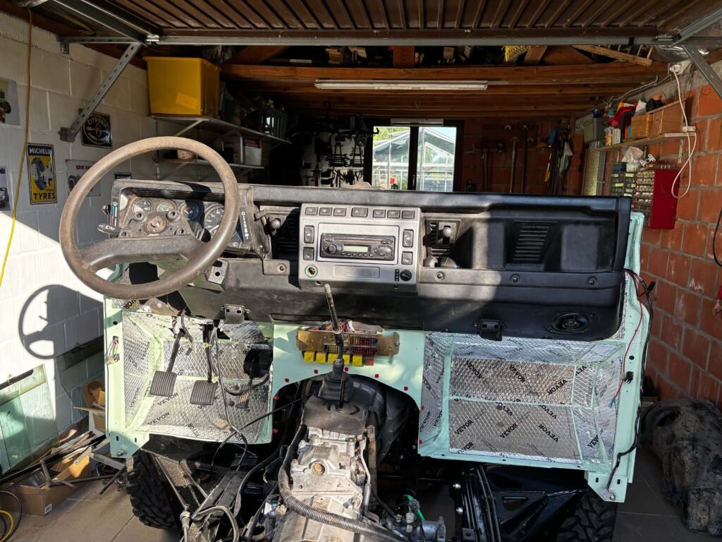 Nearly finished bulkhead Land Rover Defender