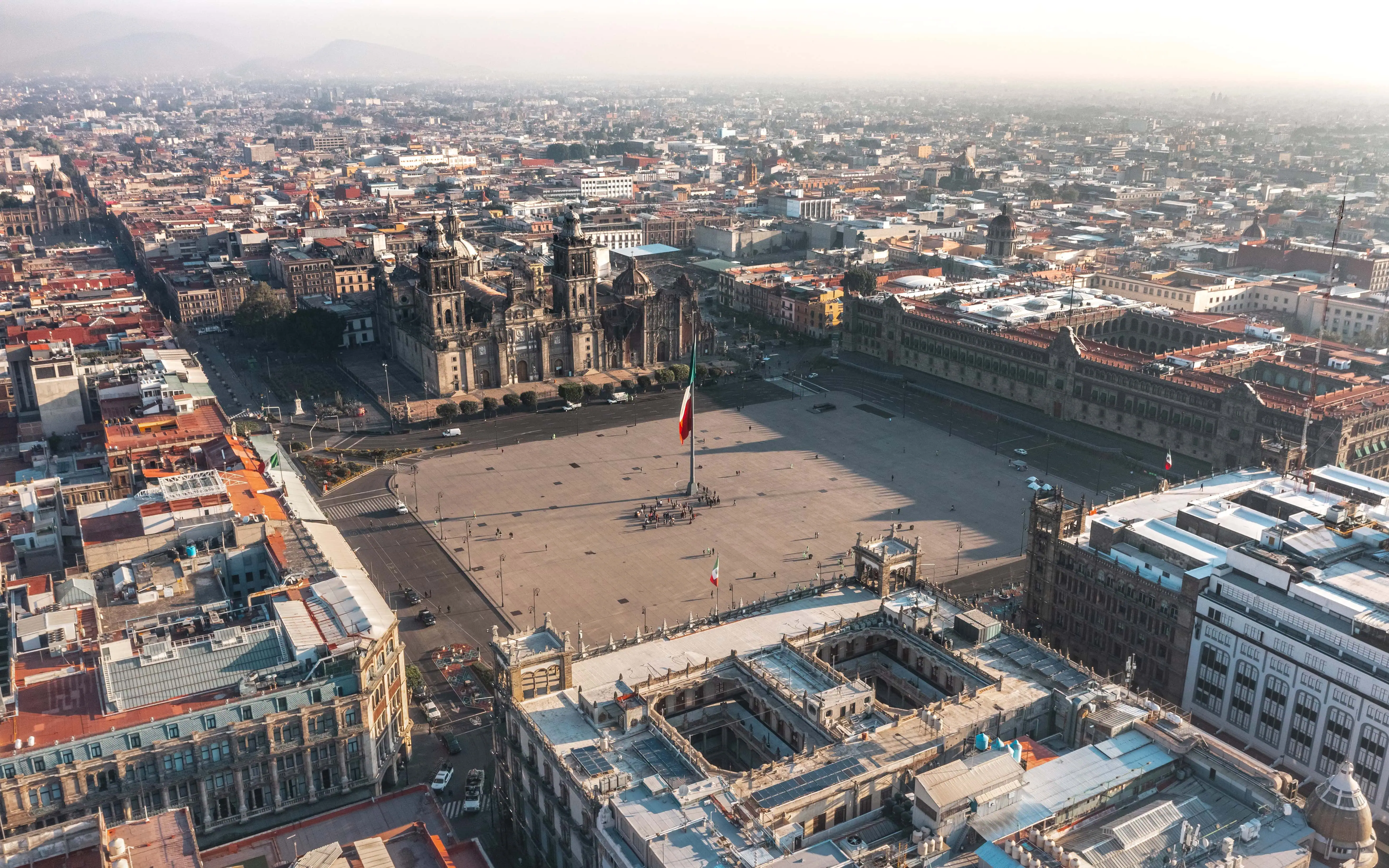 constitution square in Mexico city, one of the best places to visit in Mexico
