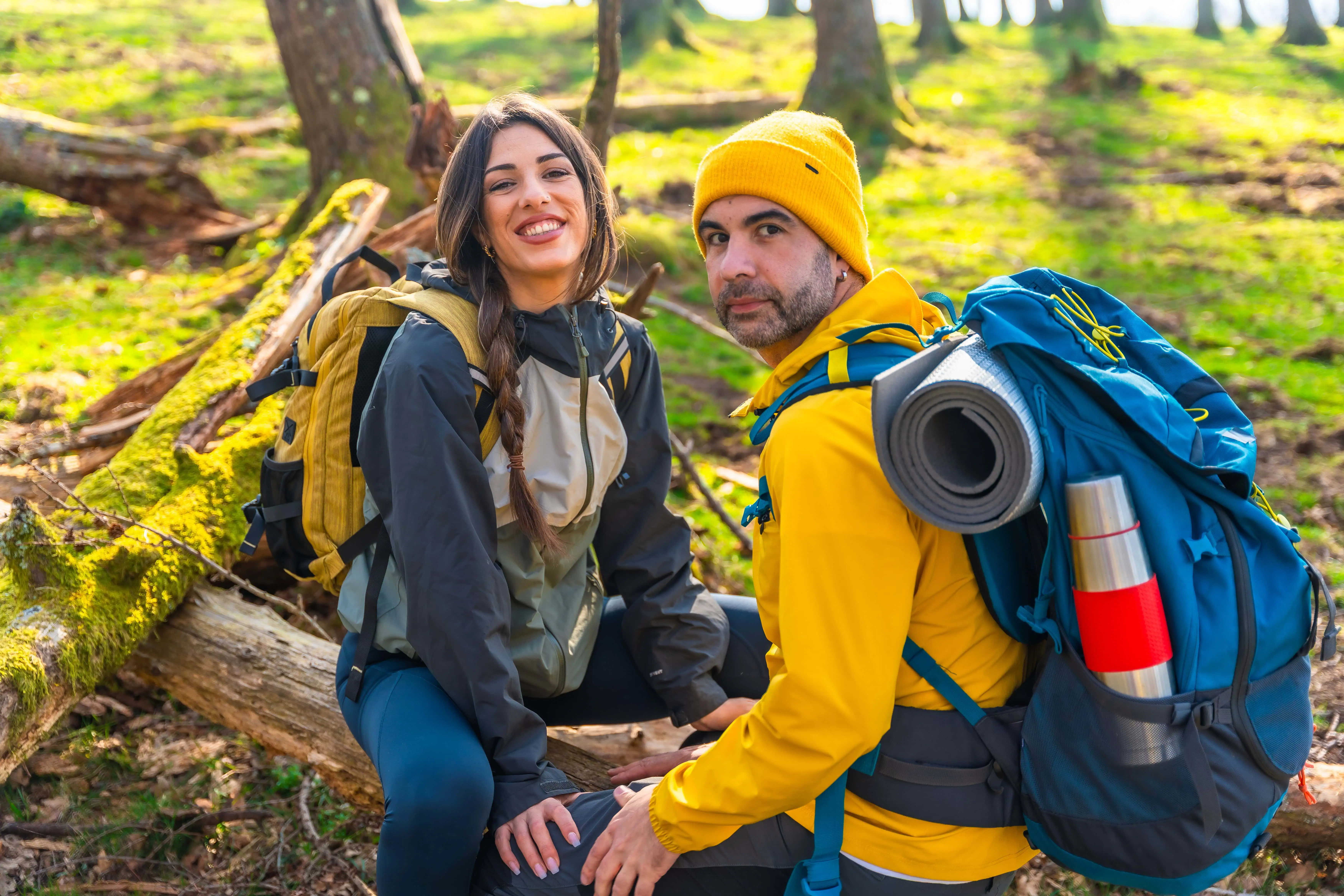 Hiking clothing for camping.