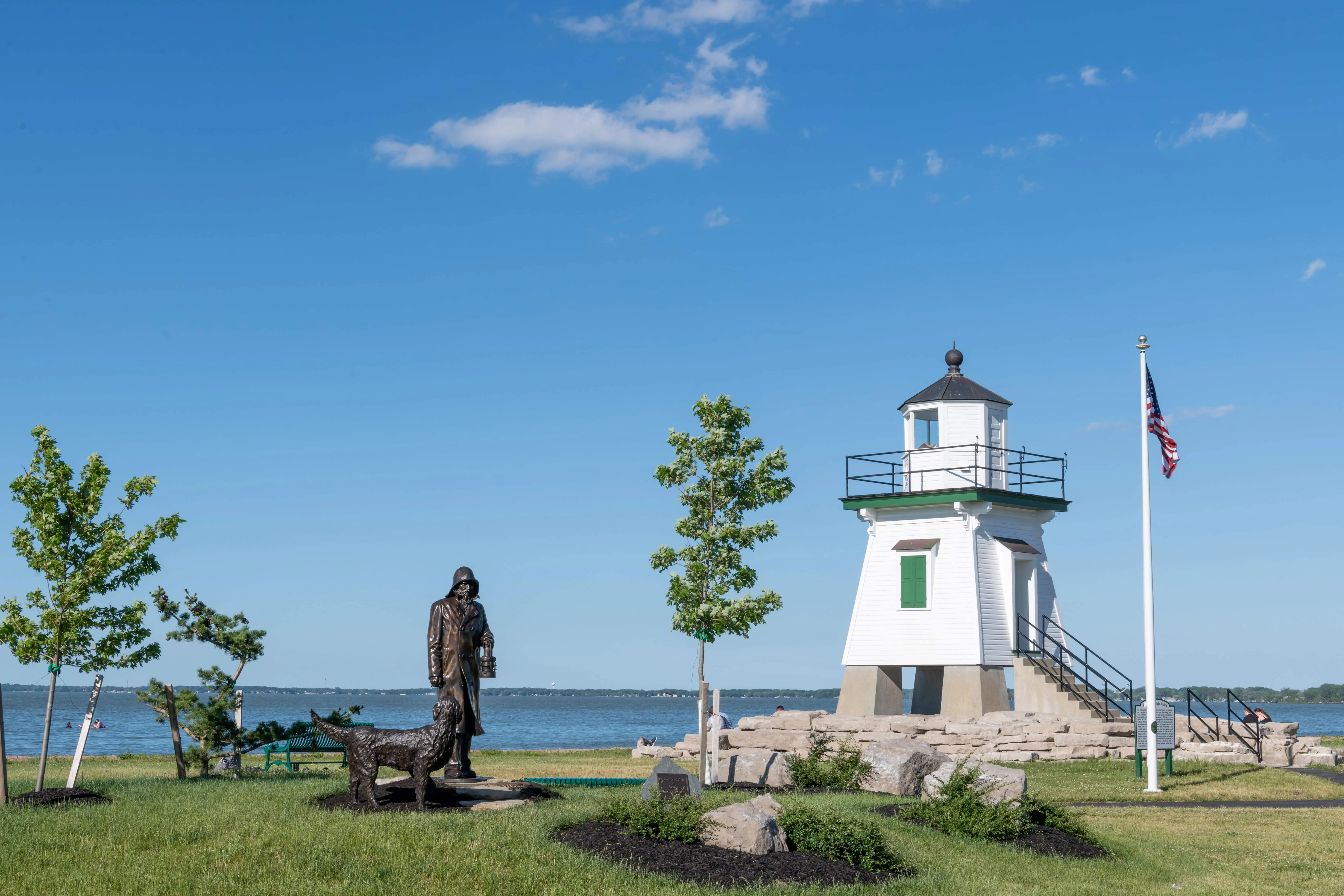A beautiful shot of Port Clinton Lighthouse in Port Clinton, Ohio