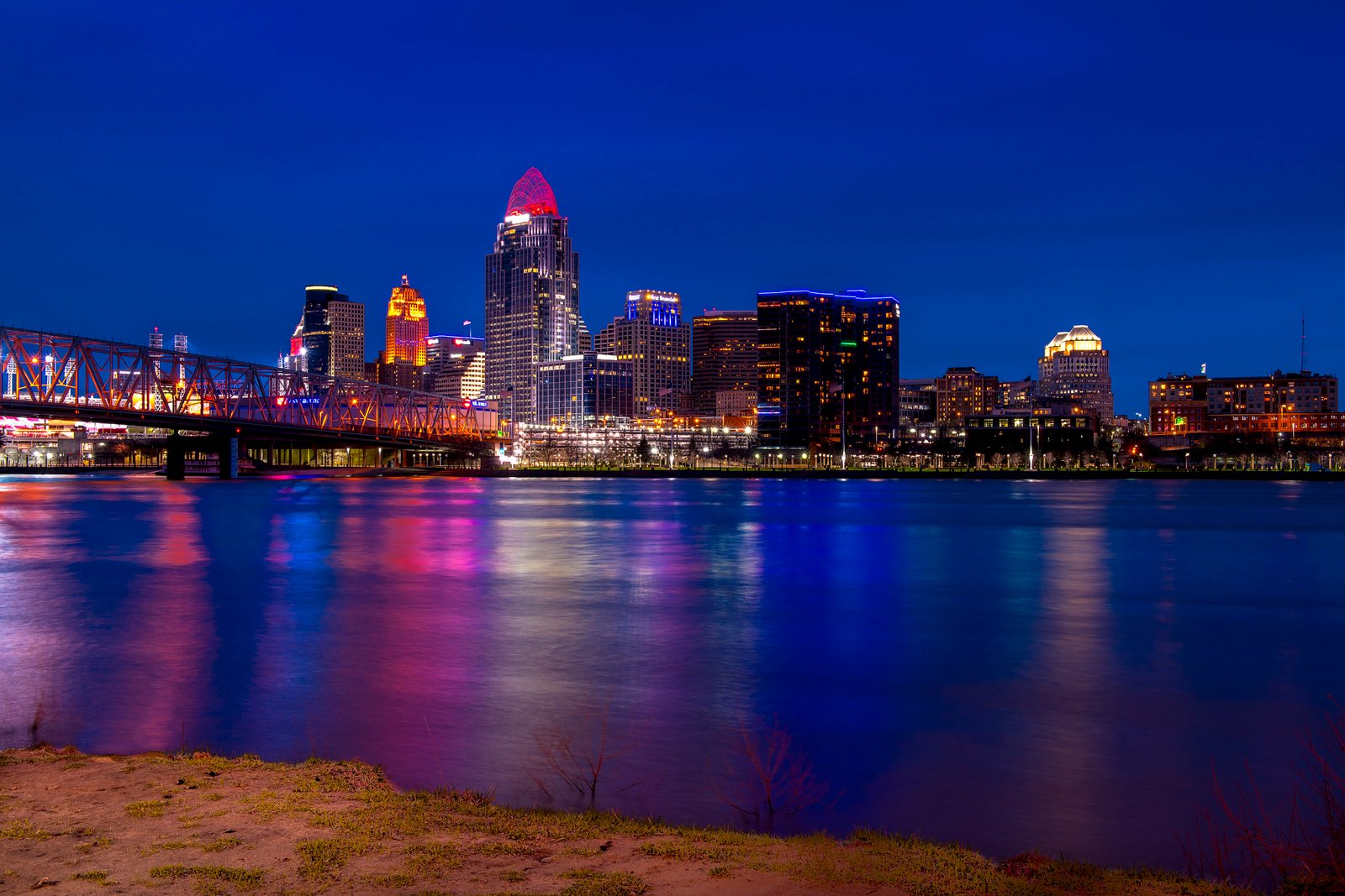 Top 6 Road Trips In Ohio For 2026 (3 - 7 Days)! 24 Cincinatti skyline from newport kentucky during dusk. One of the stops during one of the road trips in Ohio