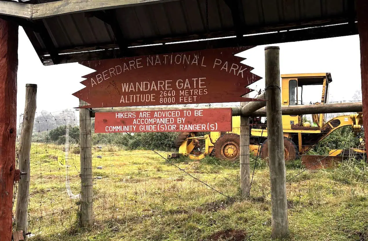 Aberdare Wandare gate