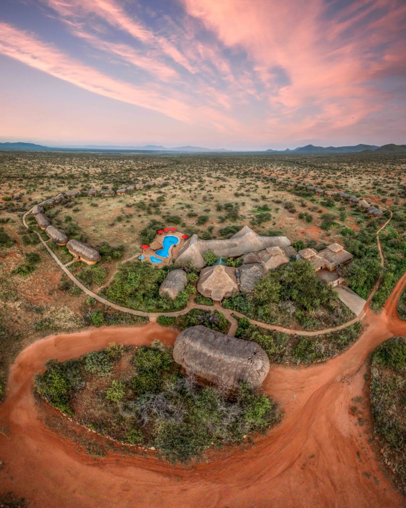 Aerial view of Samburu Sopa Lodge