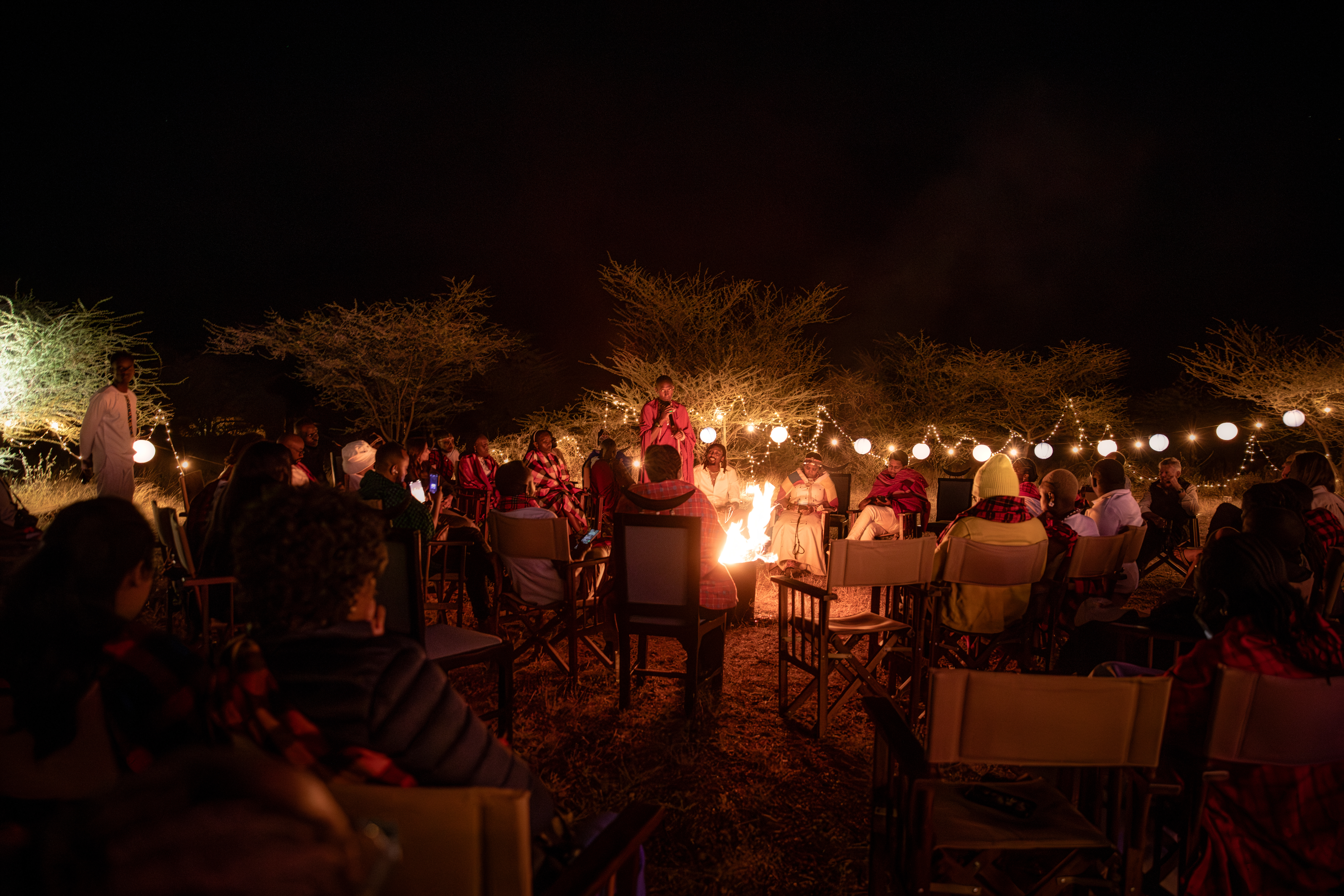 Bonfire at Sopa Samburu Lodge