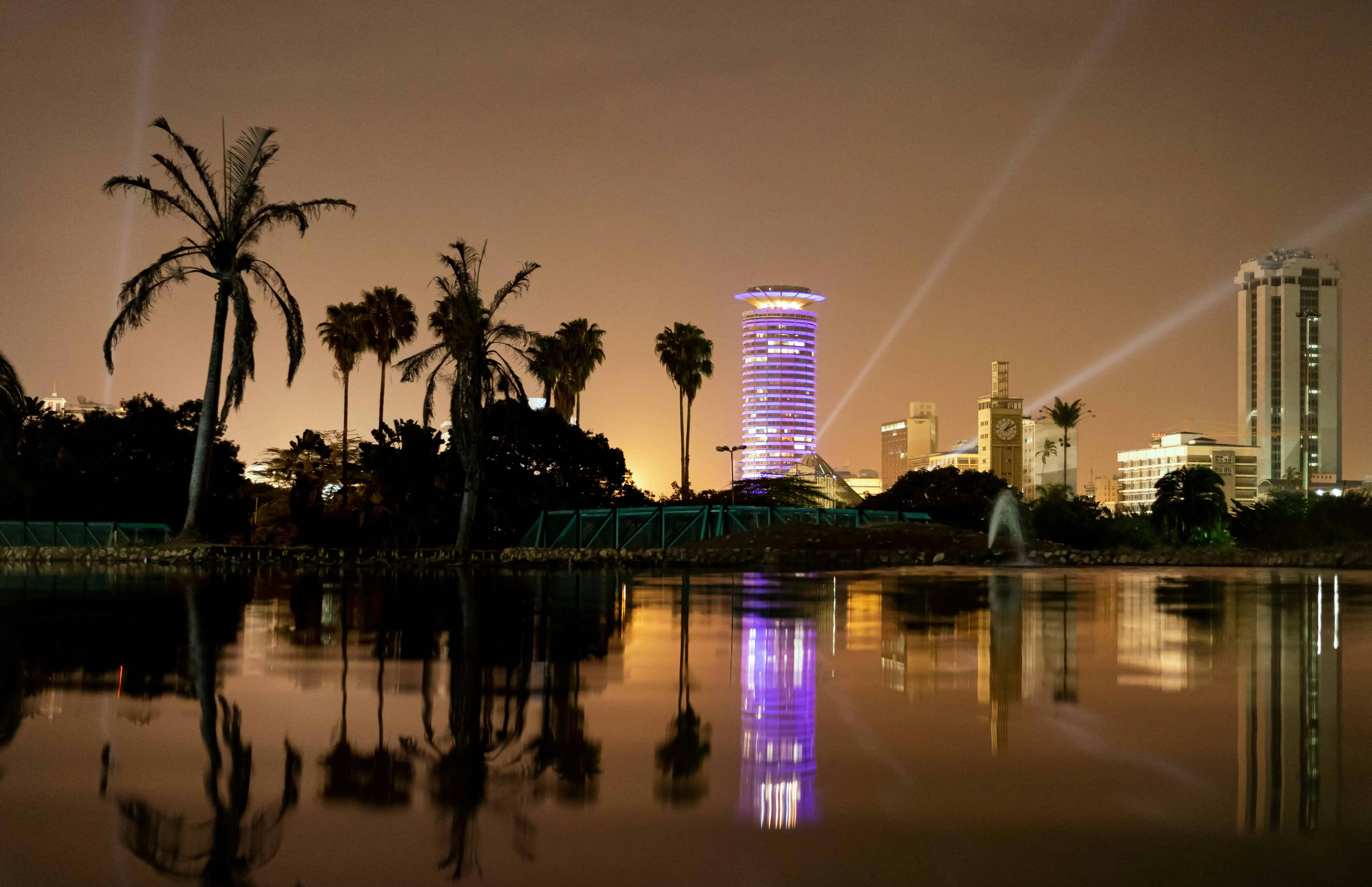 Nairobi skyline at night