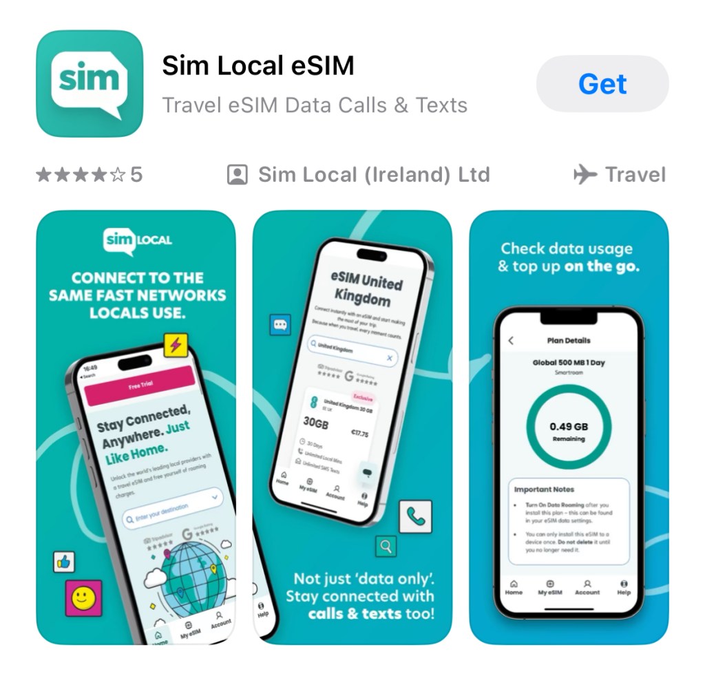 Sim Local eSIM in the Apple Store