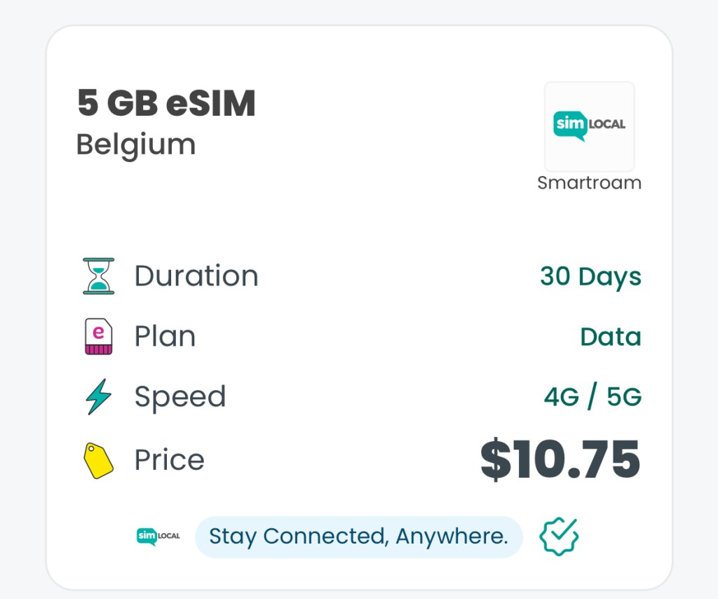 5 GB cost Sim Local eSIM