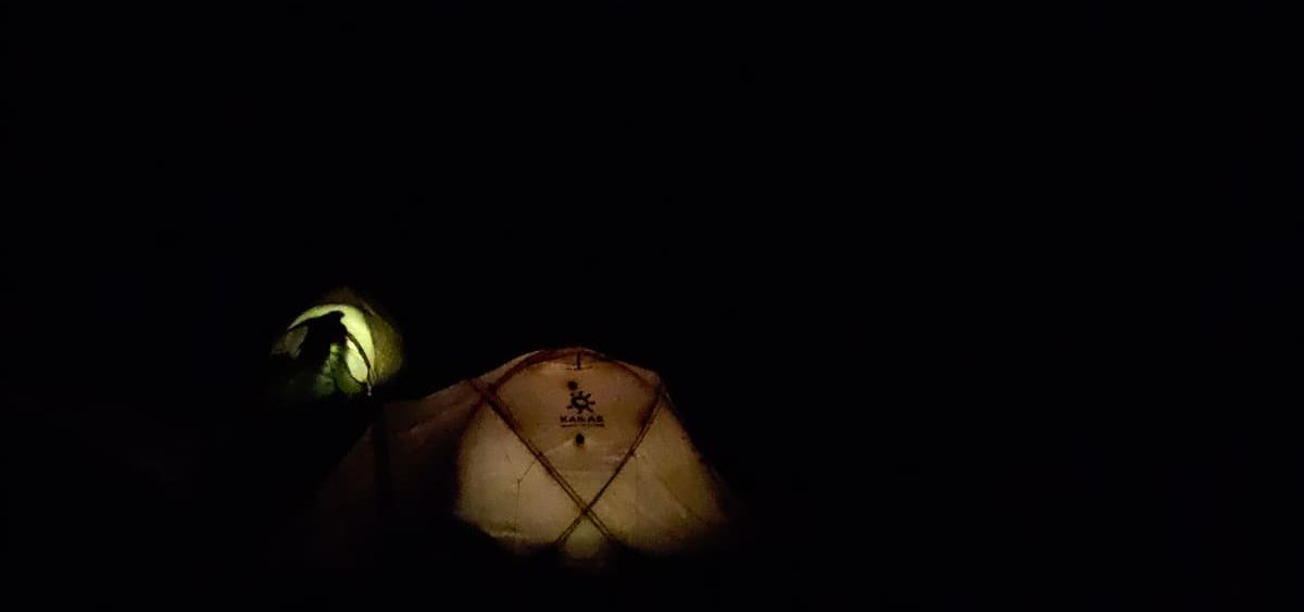 Night sky camping at Mount Kenya