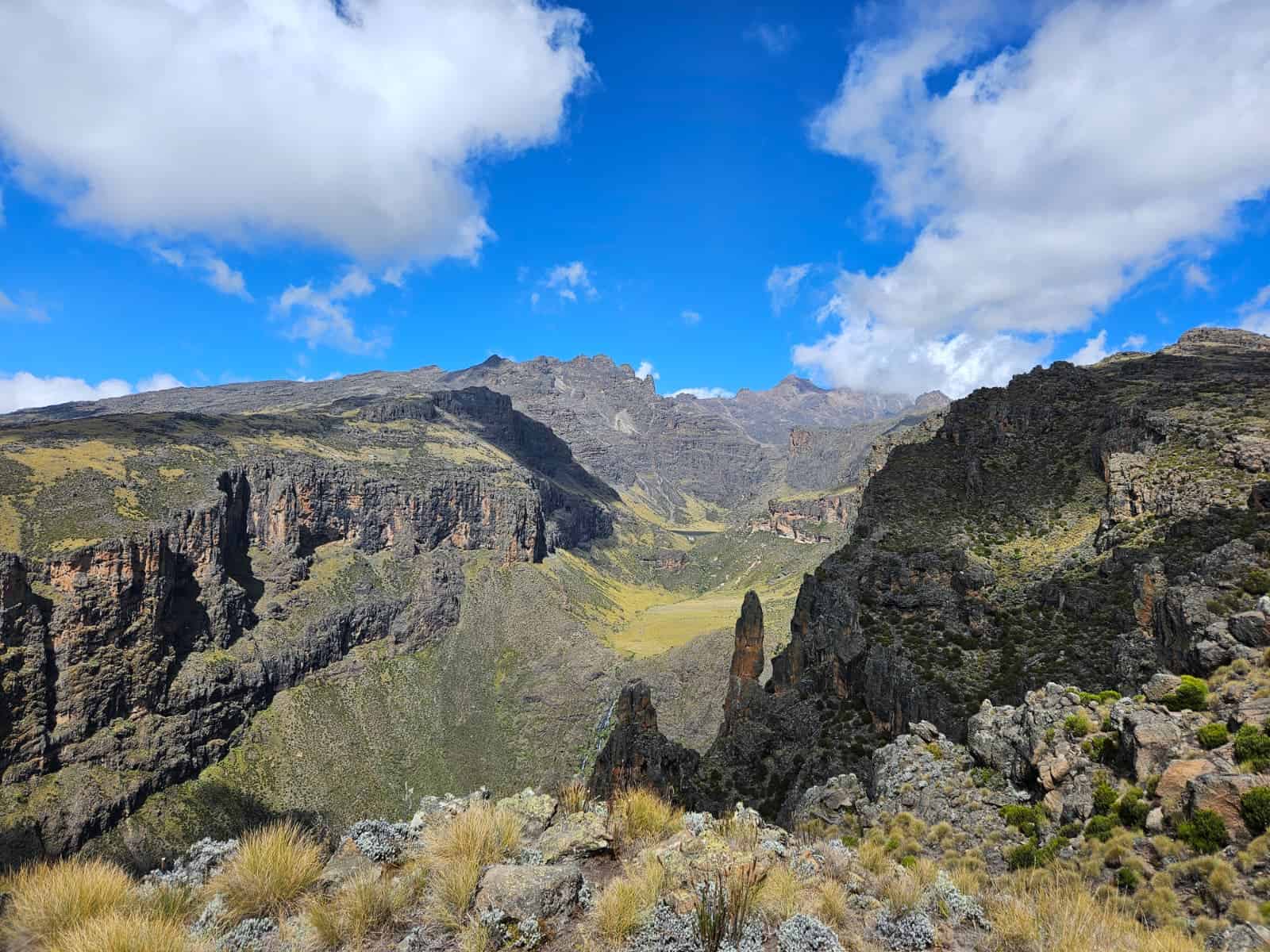 Nature and mountains at Mount Kenya