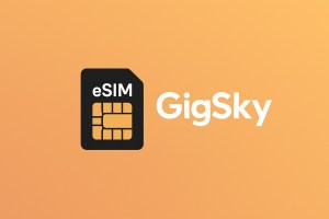Thumbnail image GigSky esim logo with orange background