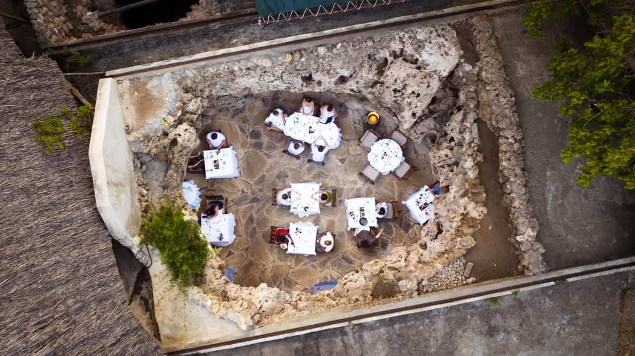 Top 18 Things to Do in Diani Beach: Expert Guide + Itinerary 7 View from the sky at the cave restaurant, one of the top things to do in Diani