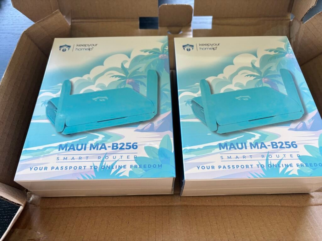 Best VPN for remote work and travel (KeepYourHomeIP review) 4 Two Maui travel routers from KeepYourHomeIP